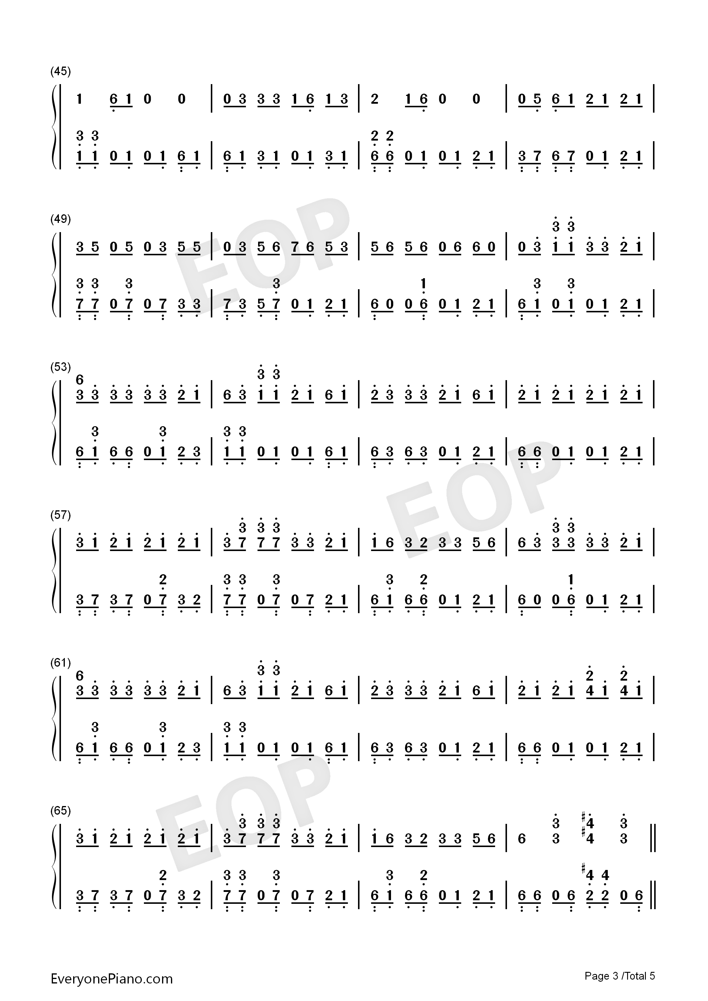 爱之初体验钢琴简谱_张震岳演唱