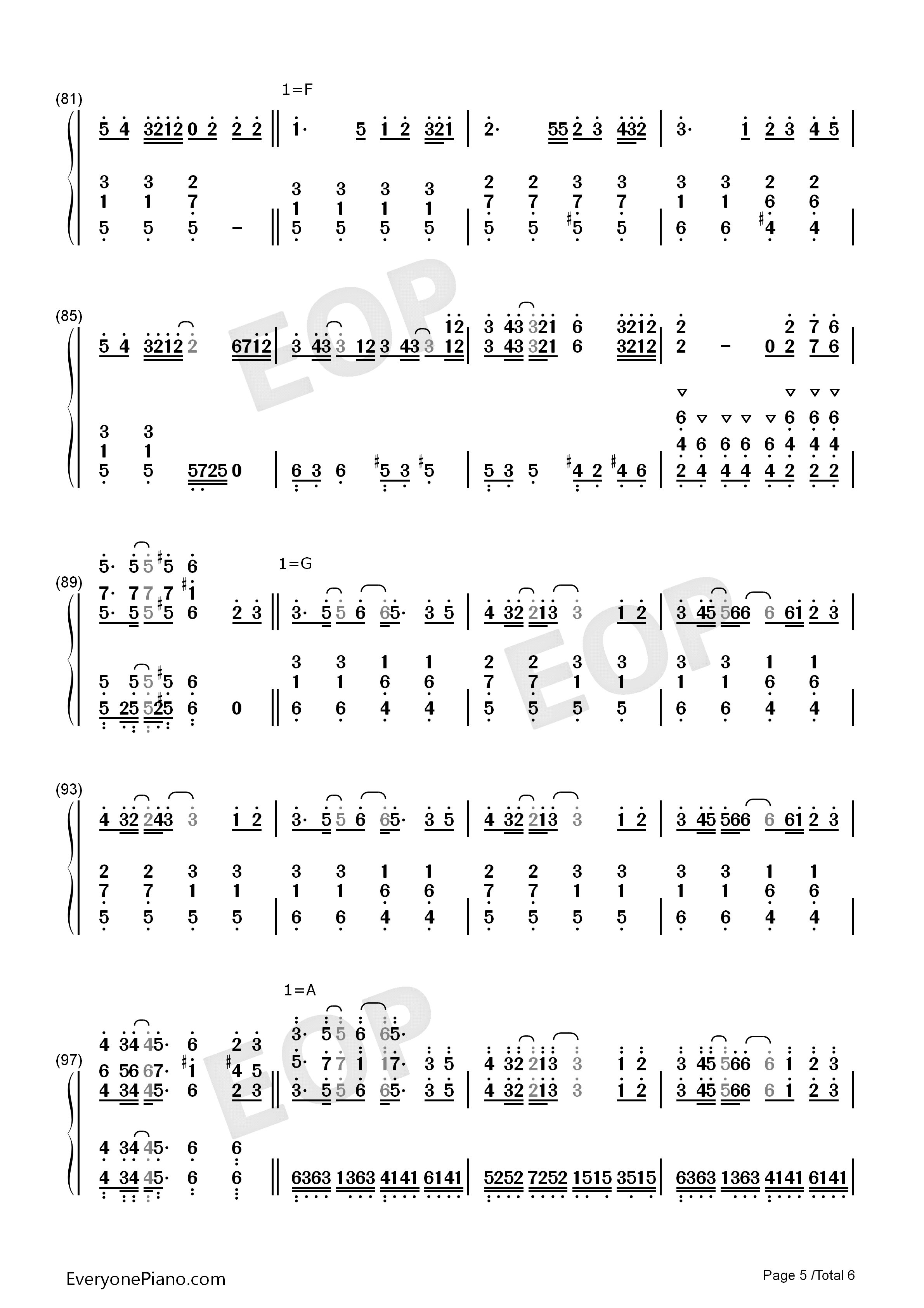 Connecting钢琴简谱_初音ミク_鏡音レン演唱