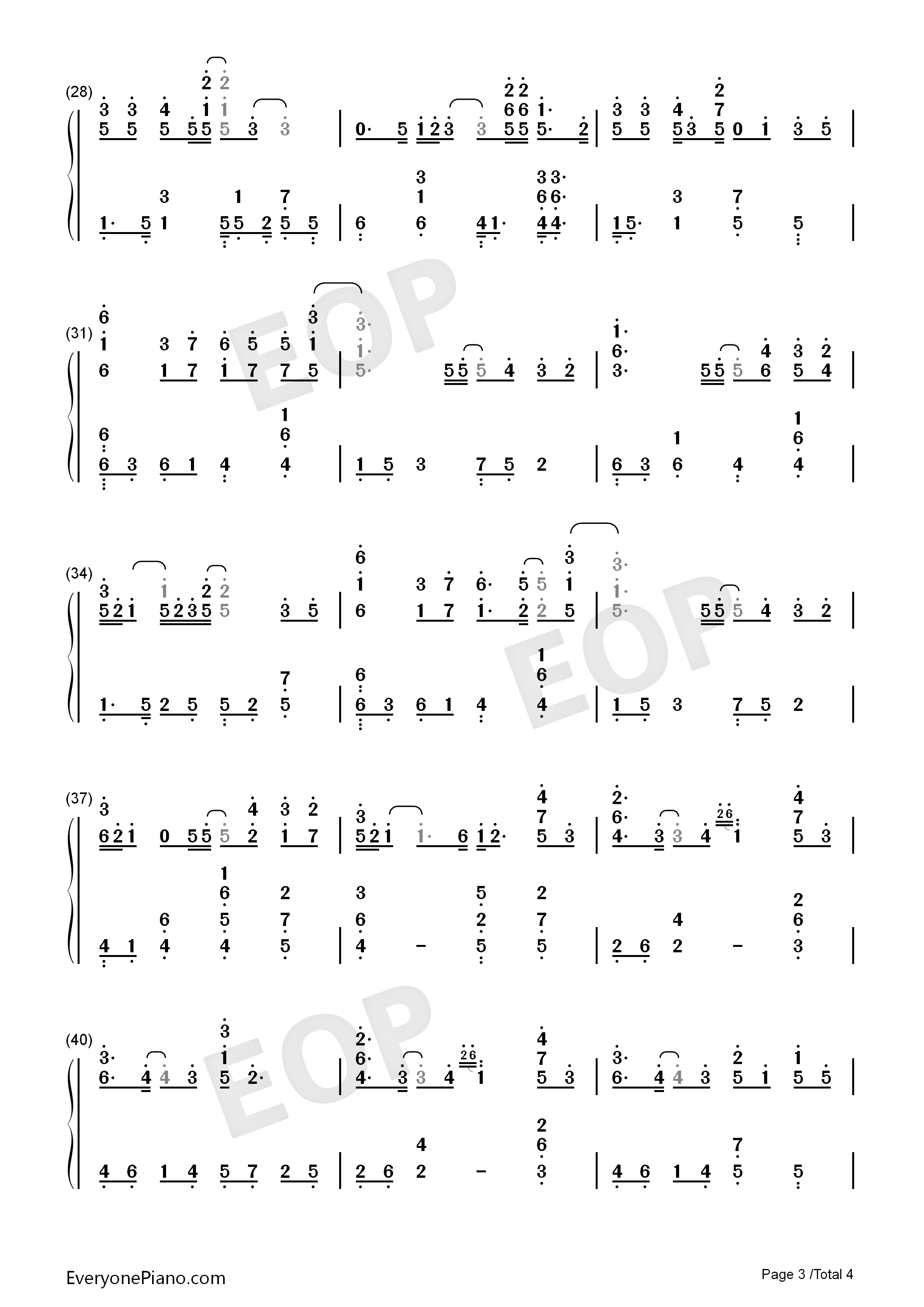 Everything_I_Need钢琴简谱_Skylar_Grey演唱