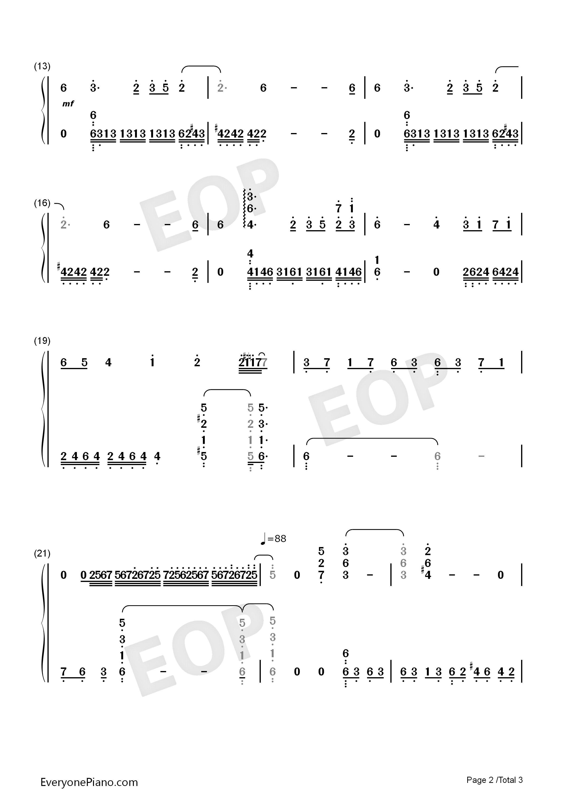 黒闇と白雪_～クルザス西部高地：夜～钢琴简谱_祖坚正庆演唱