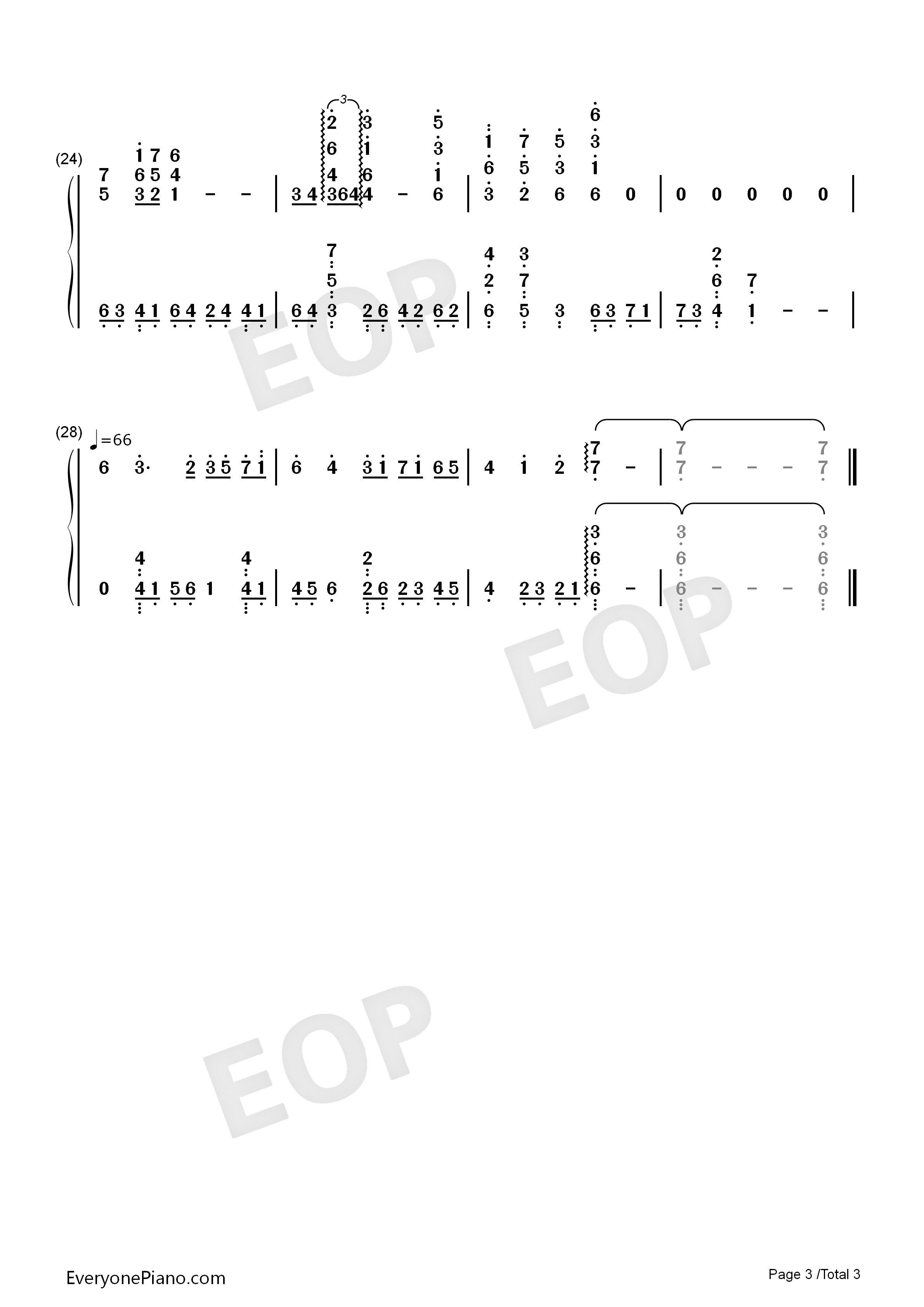 黒闇と白雪_～クルザス西部高地：夜～钢琴简谱_祖坚正庆演唱