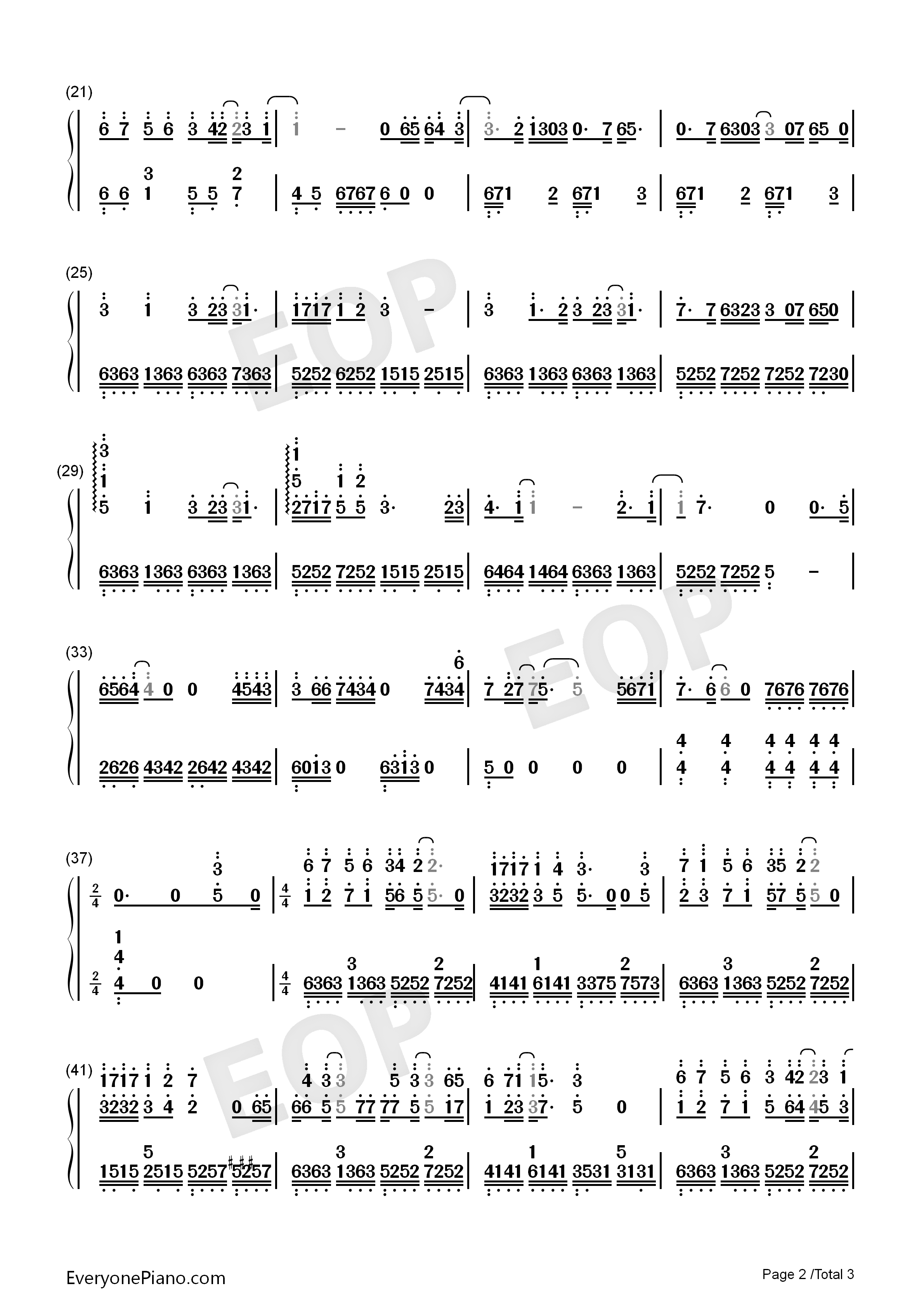 狐狸钢琴简谱_薛之谦演唱