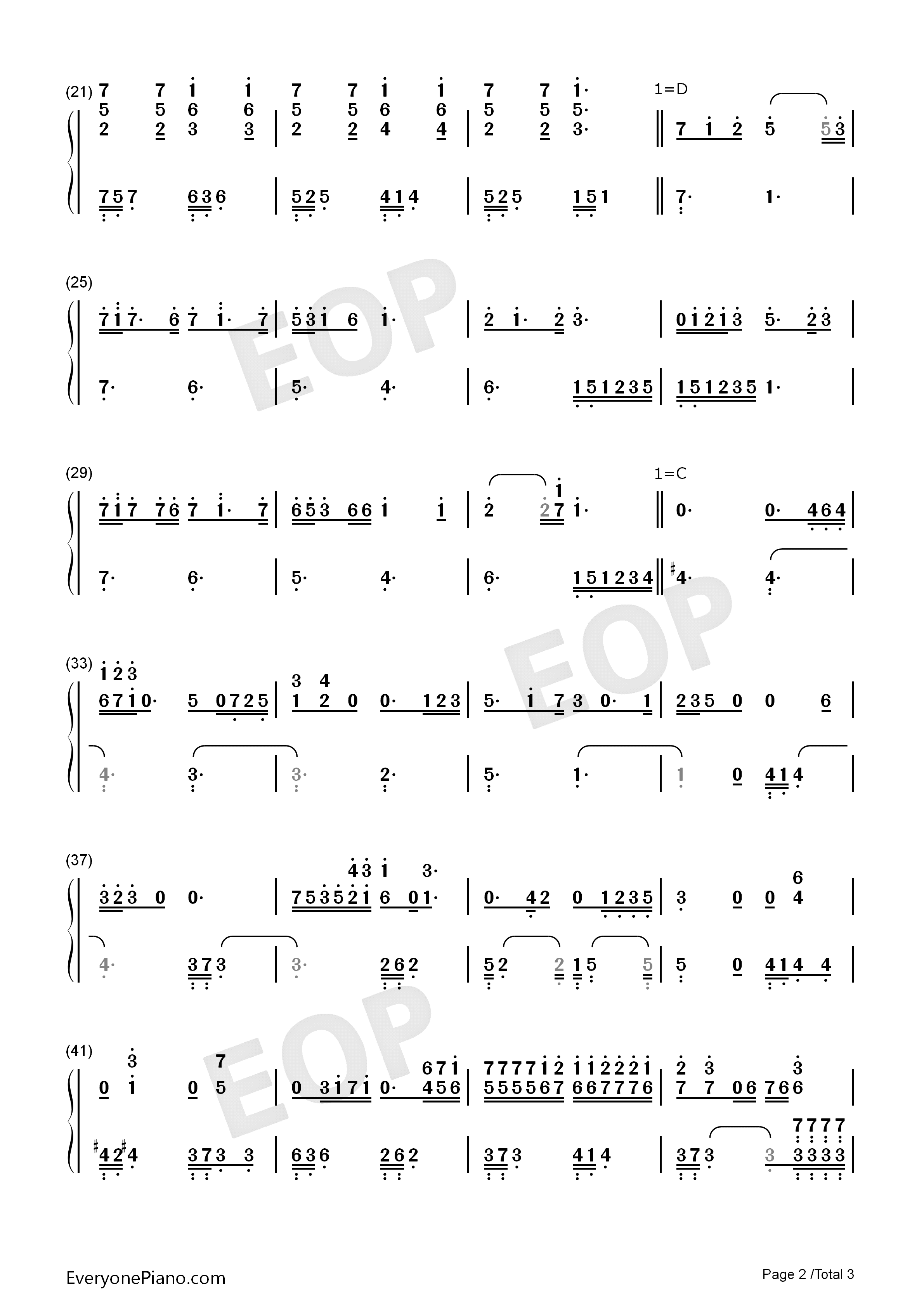 给妈妈钢琴简谱_房东的猫演唱