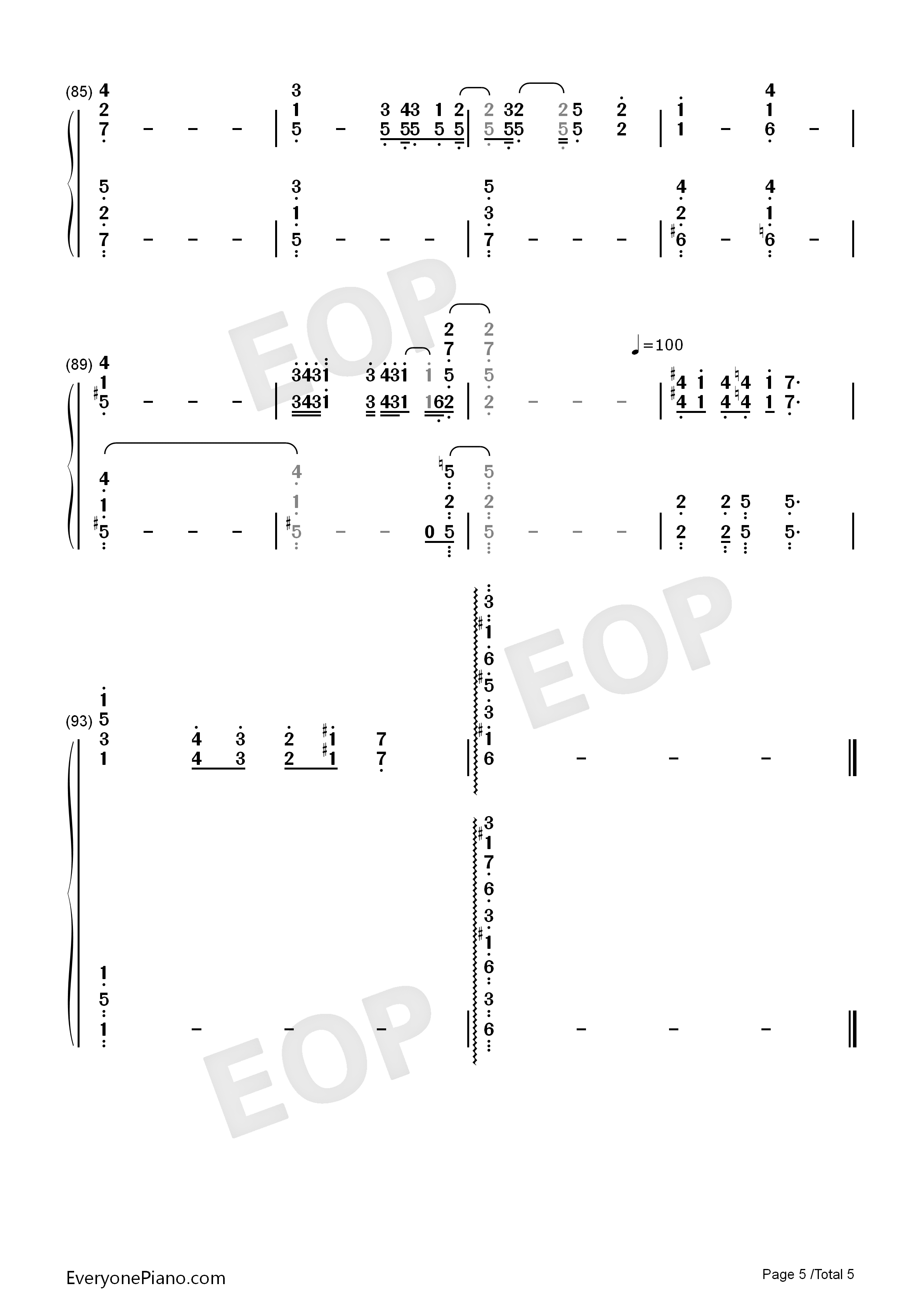 La_Incondicional钢琴简谱_Luis_Miguel演唱