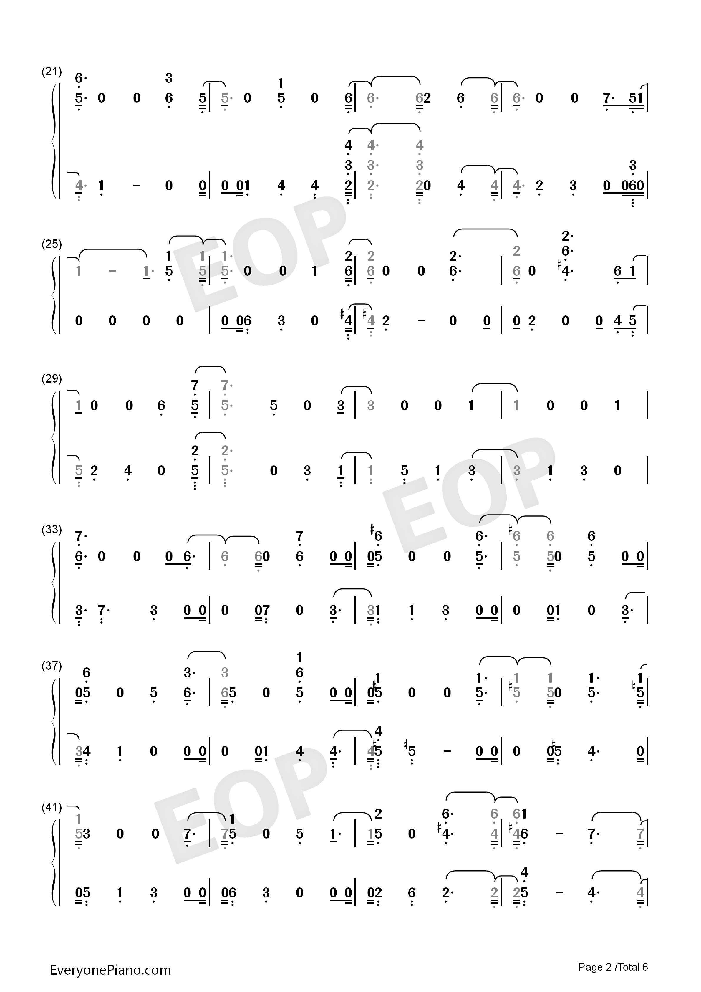 Love_You_Anymore钢琴简谱_Michael_Buble演唱