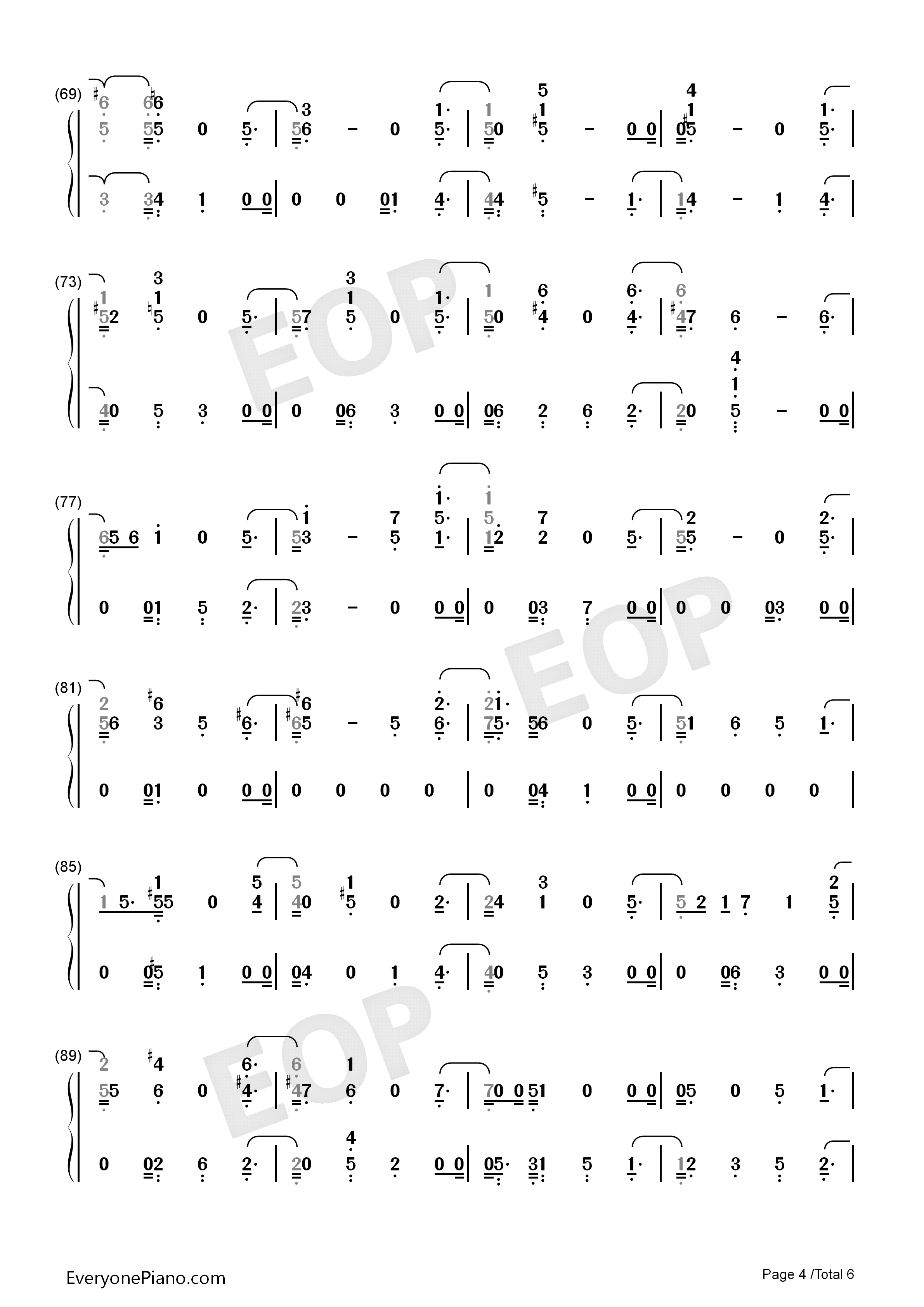 Love_You_Anymore钢琴简谱_Michael_Buble演唱