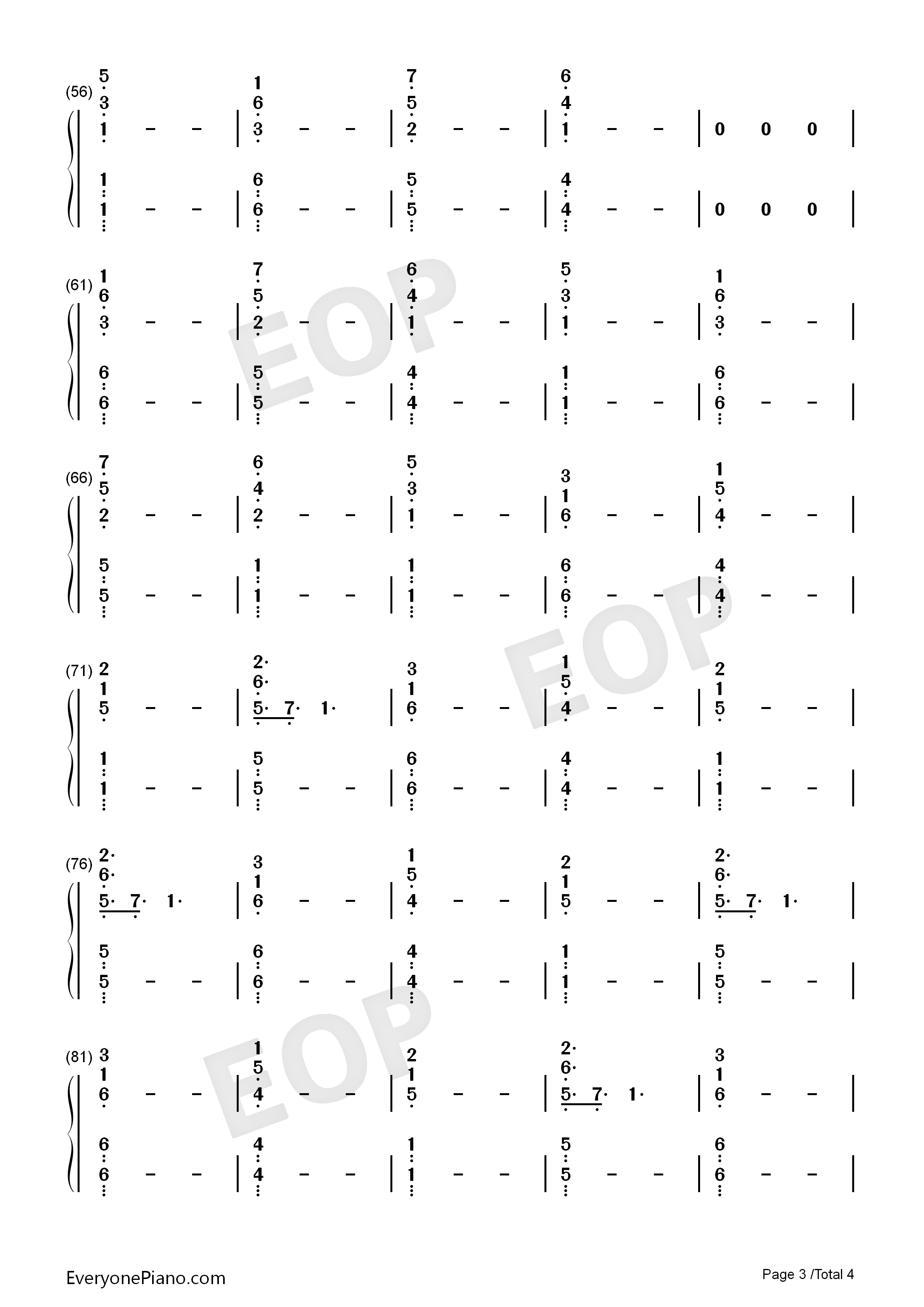 Unsteady钢琴简谱_X_Ambassadors演唱