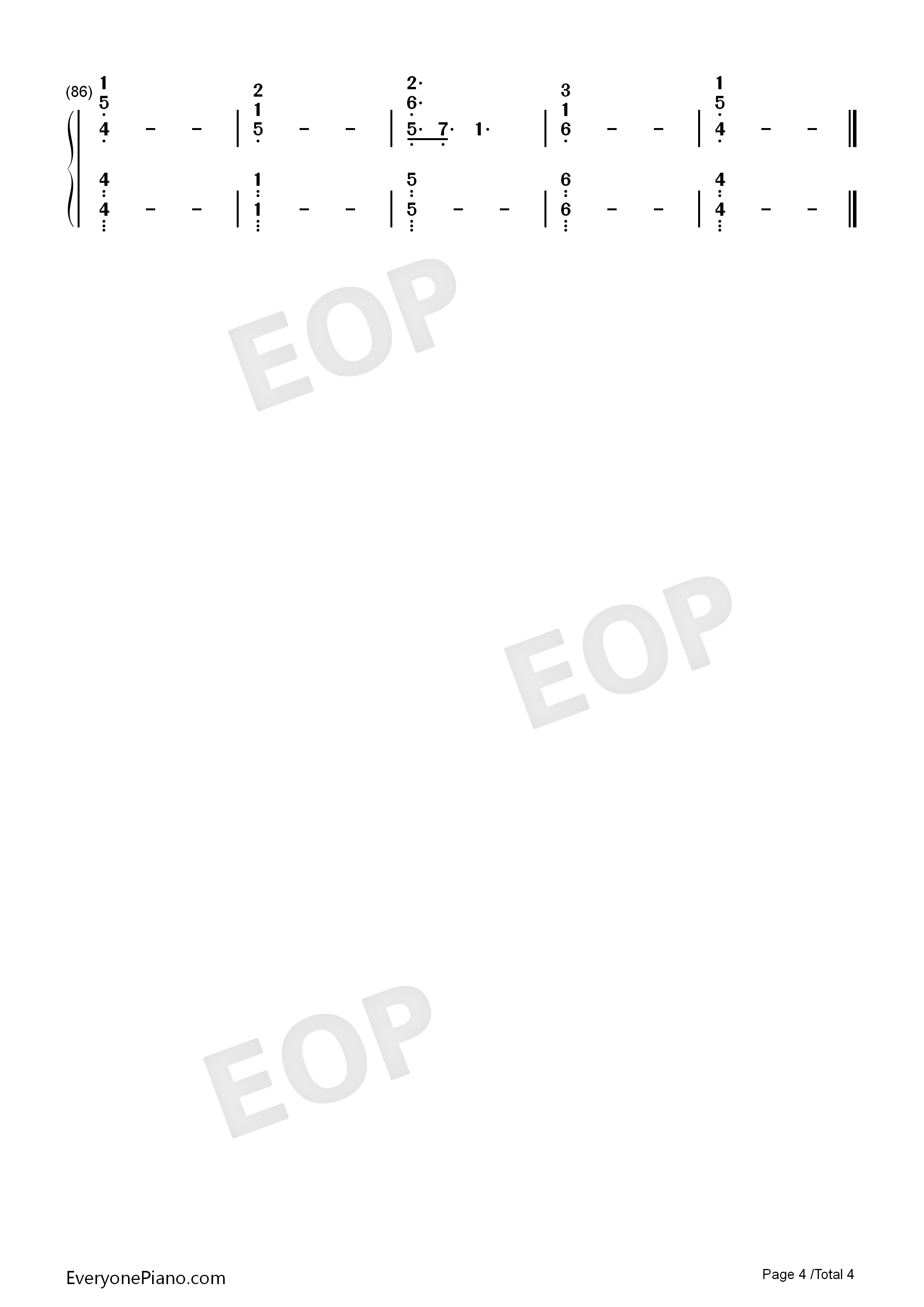 Unsteady钢琴简谱_X_Ambassadors演唱