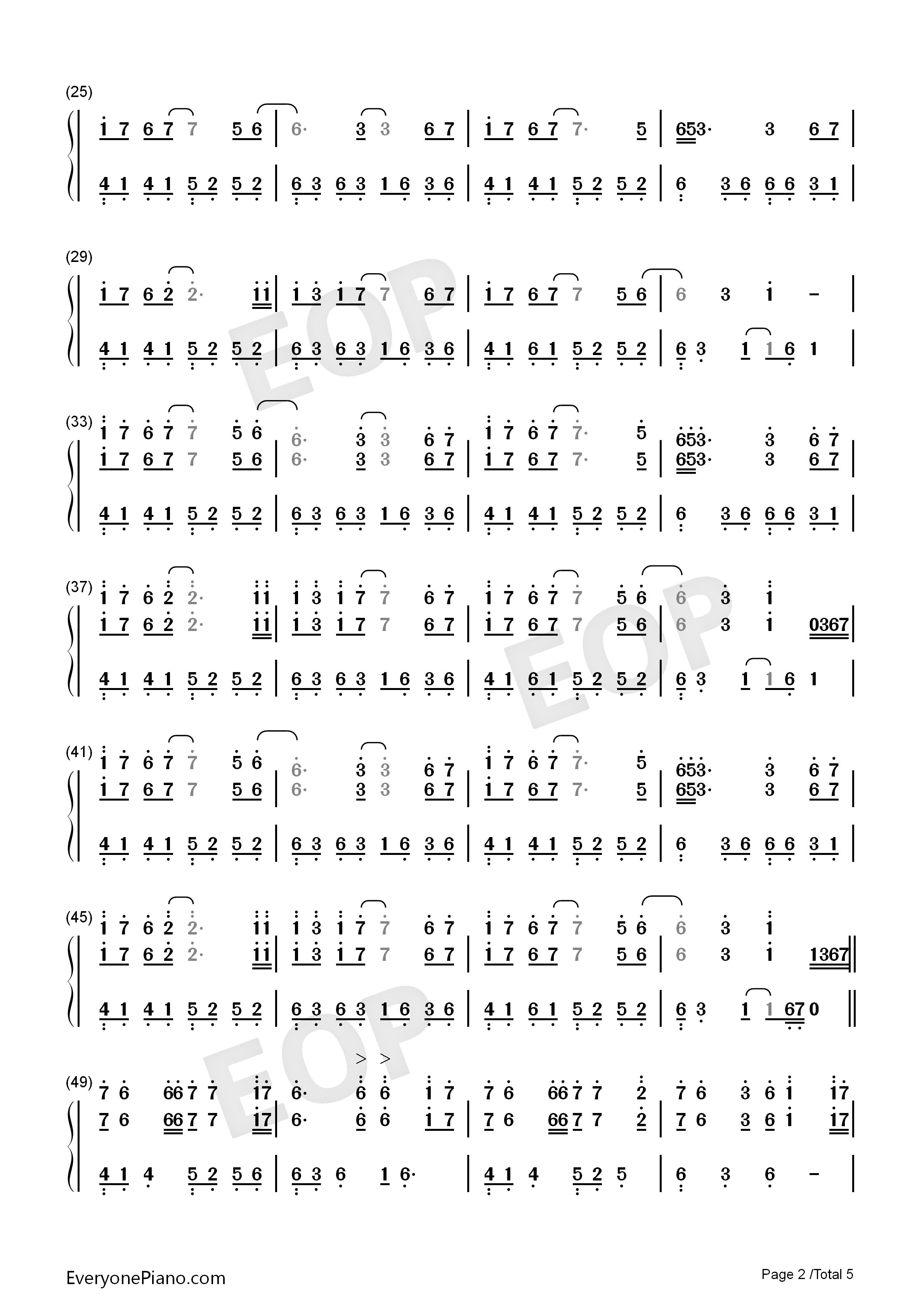 Mirage钢琴简谱_DJ_Okawari演唱