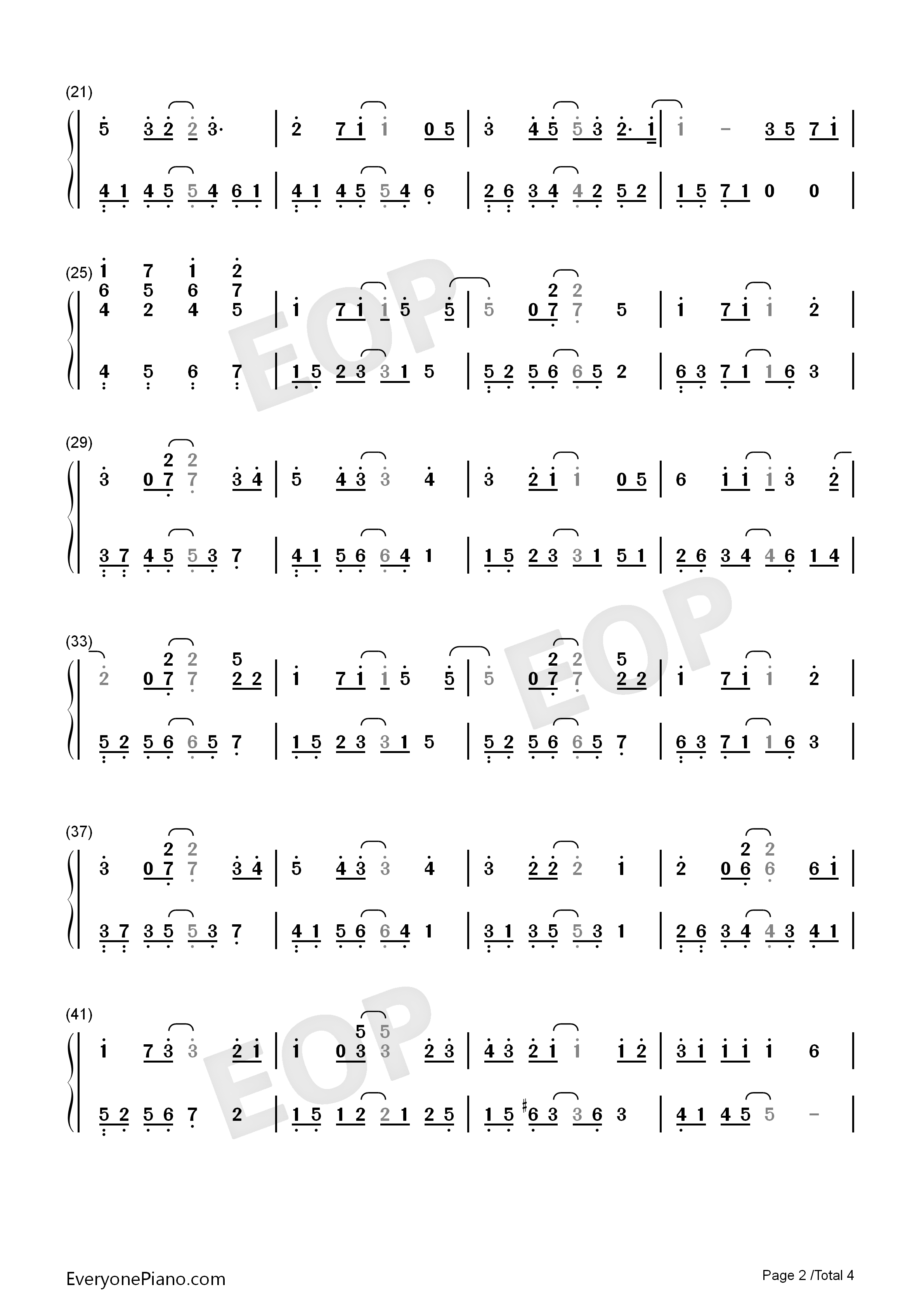 因为遇见你钢琴简谱_王源演唱