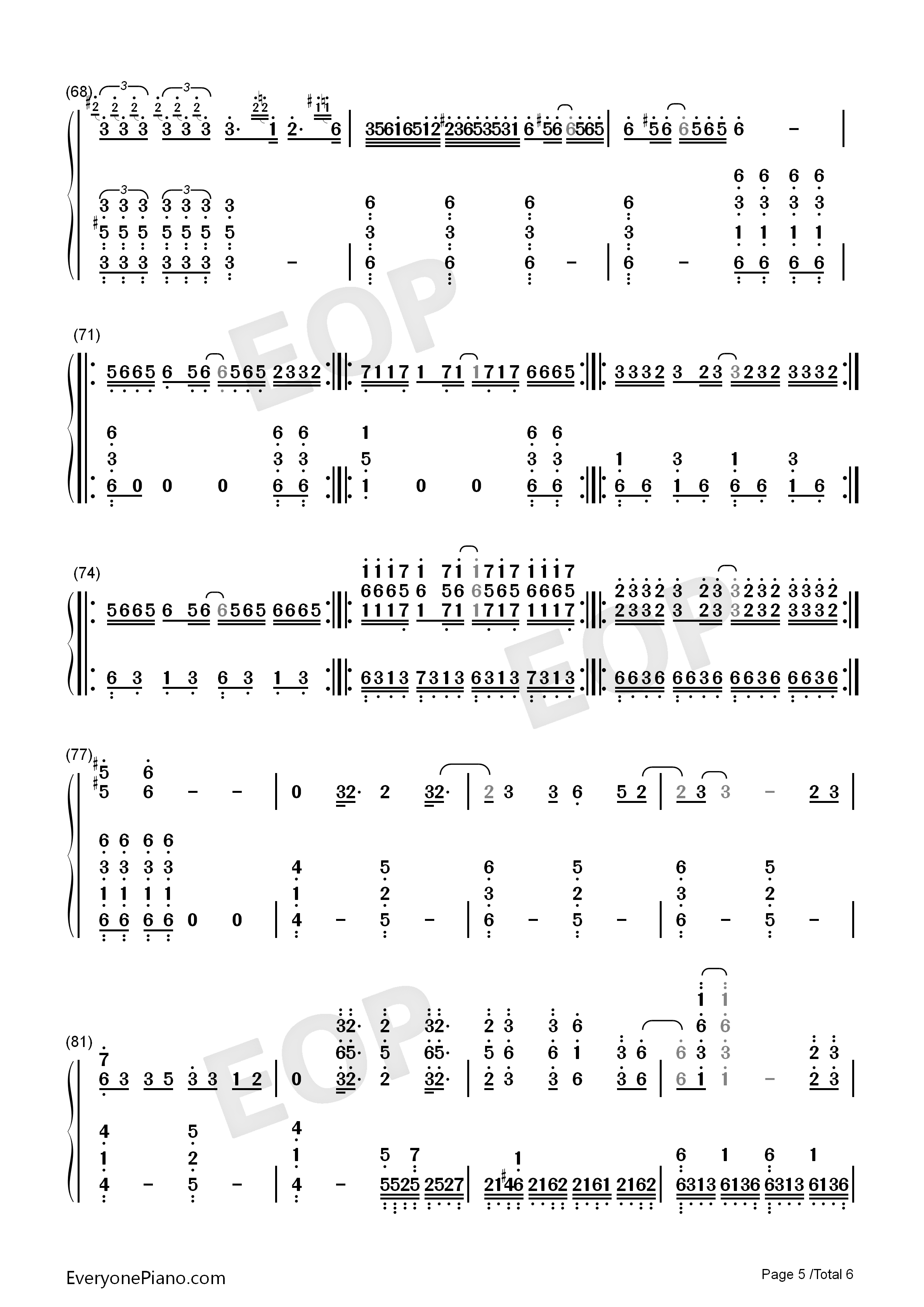 山海钢琴简谱_华晨宇演唱