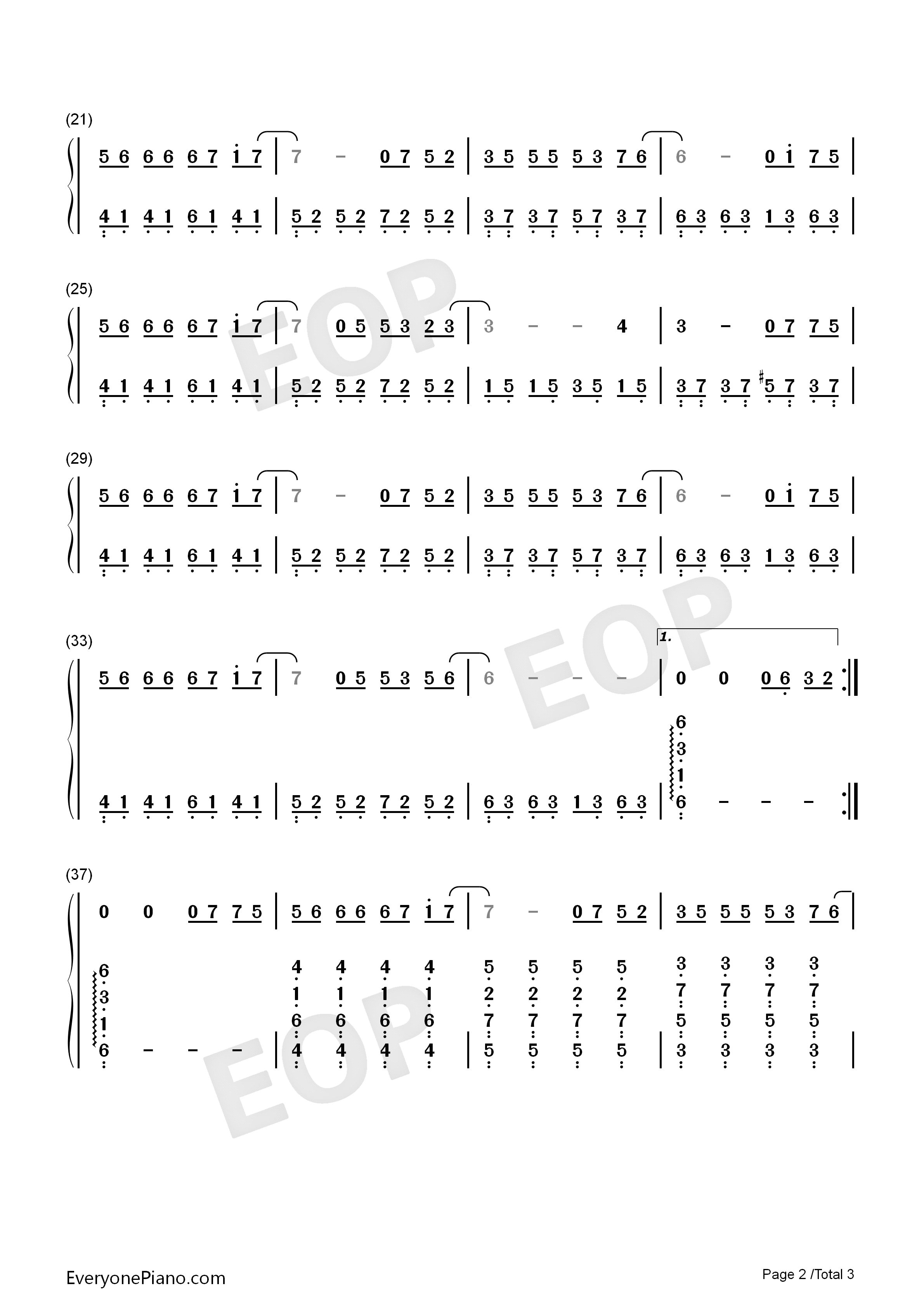 你会遇见更好的人钢琴简谱_郭聪明演唱