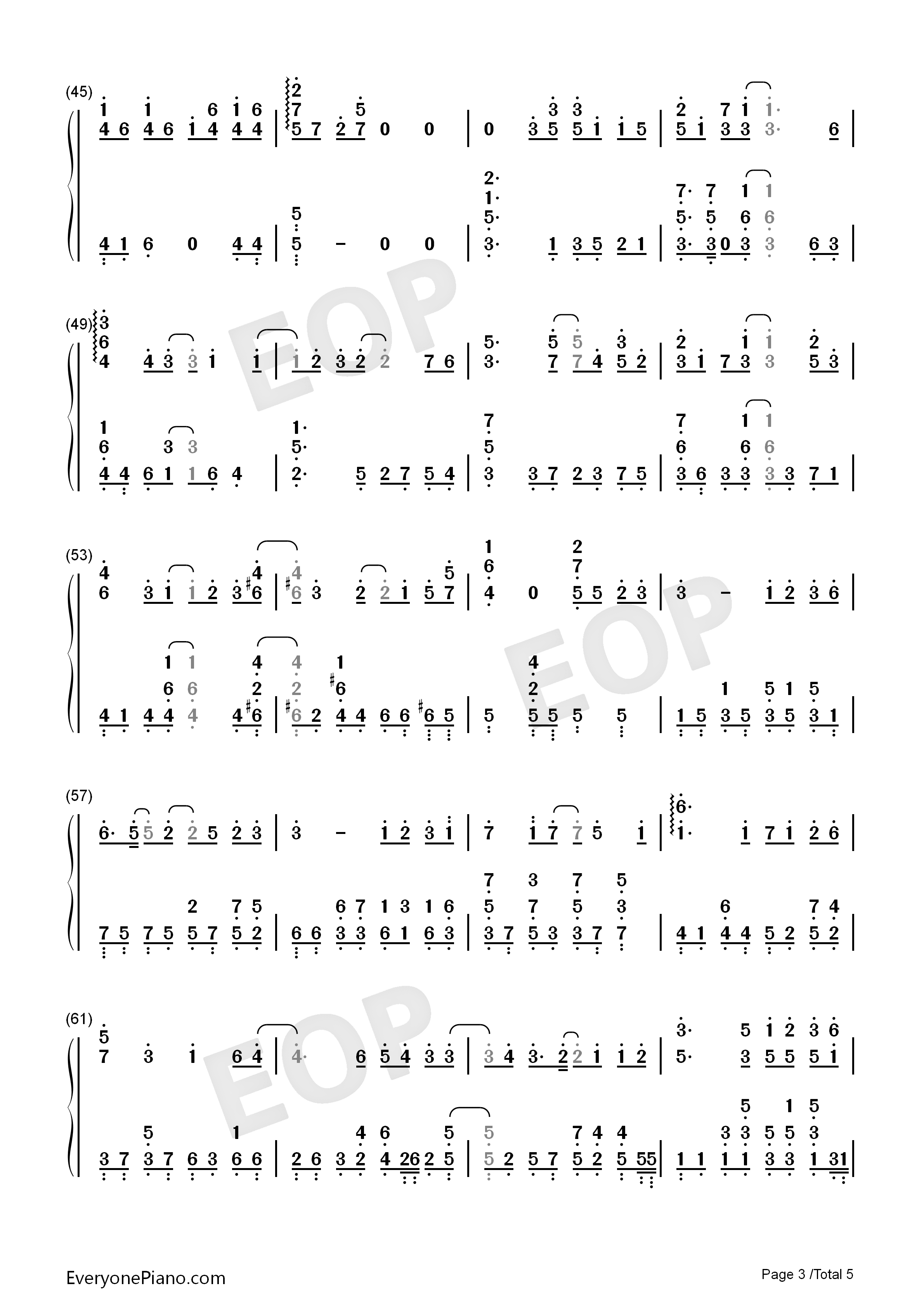 独家记忆钢琴简谱_郁可唯演唱