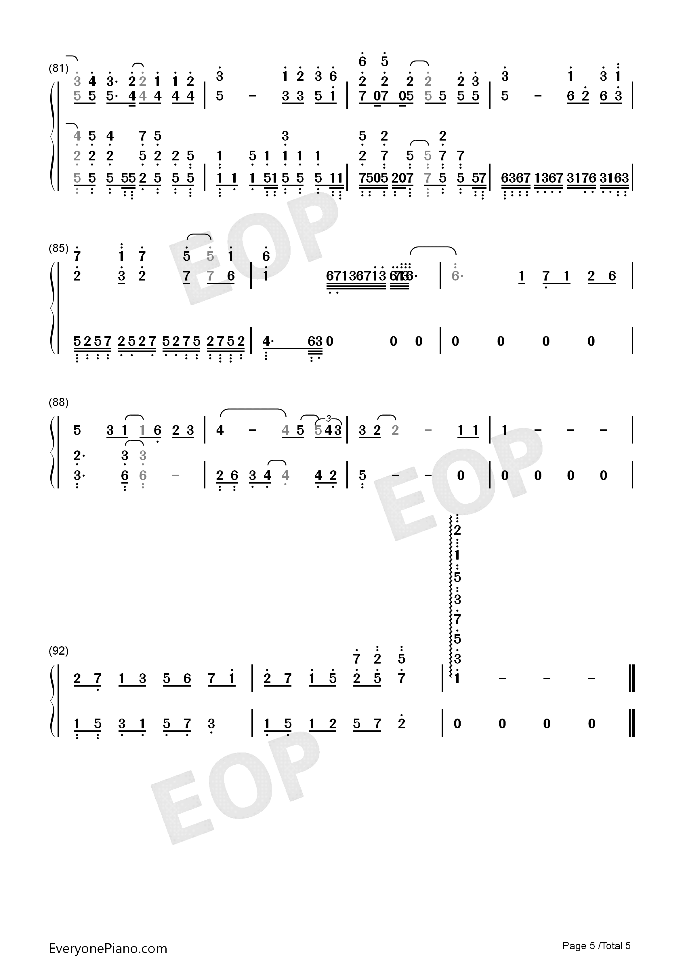 独家记忆钢琴简谱_郁可唯演唱