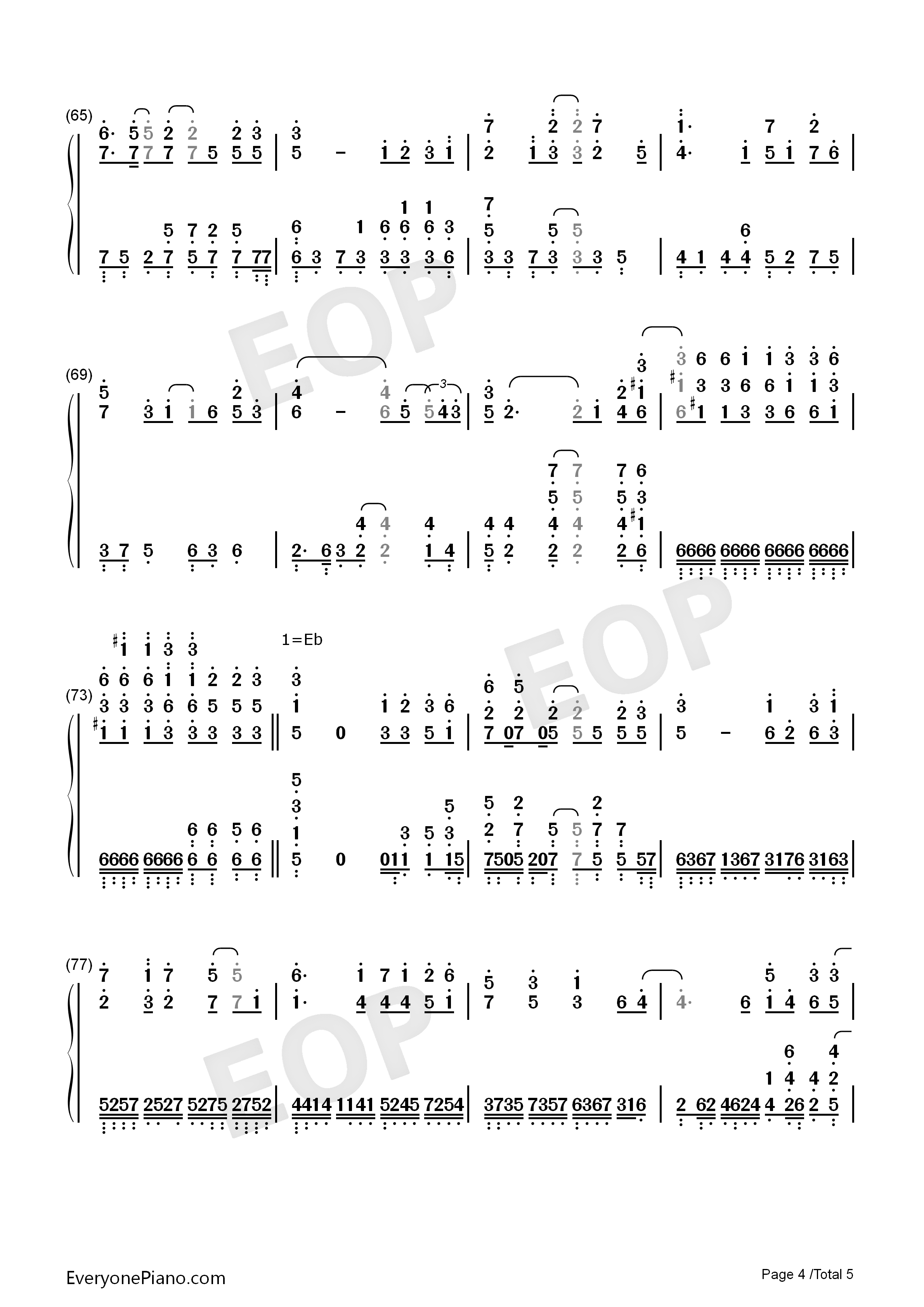 独家记忆钢琴简谱_郁可唯演唱