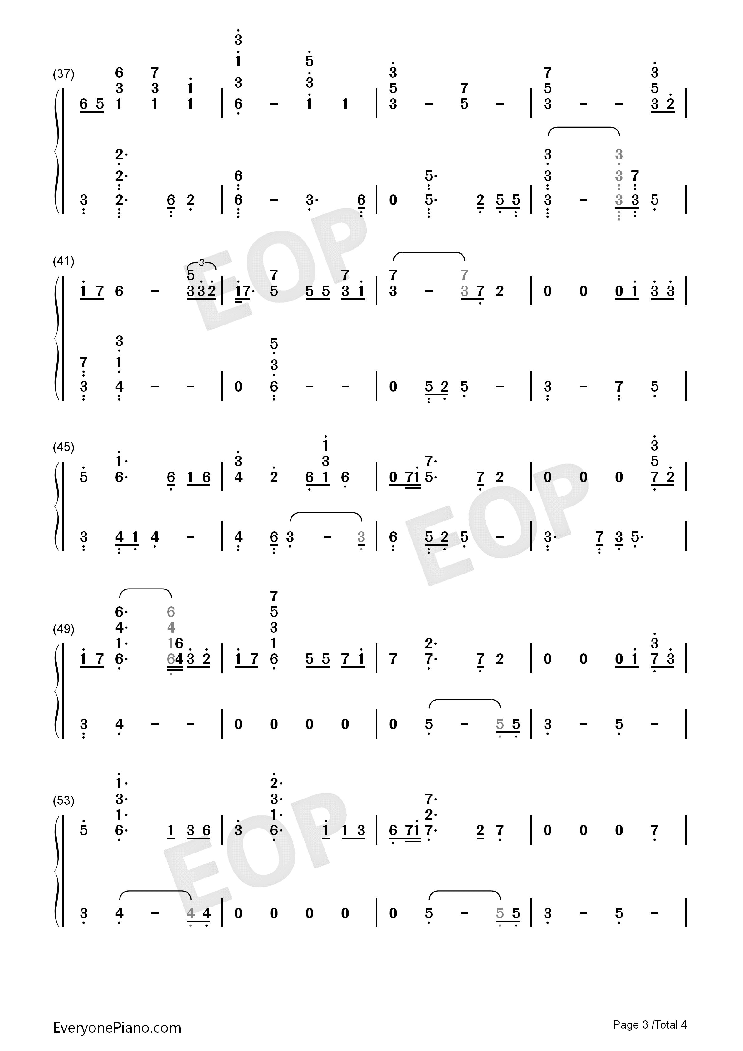 Jocelyn_Flores钢琴简谱_XXXTentacion演唱