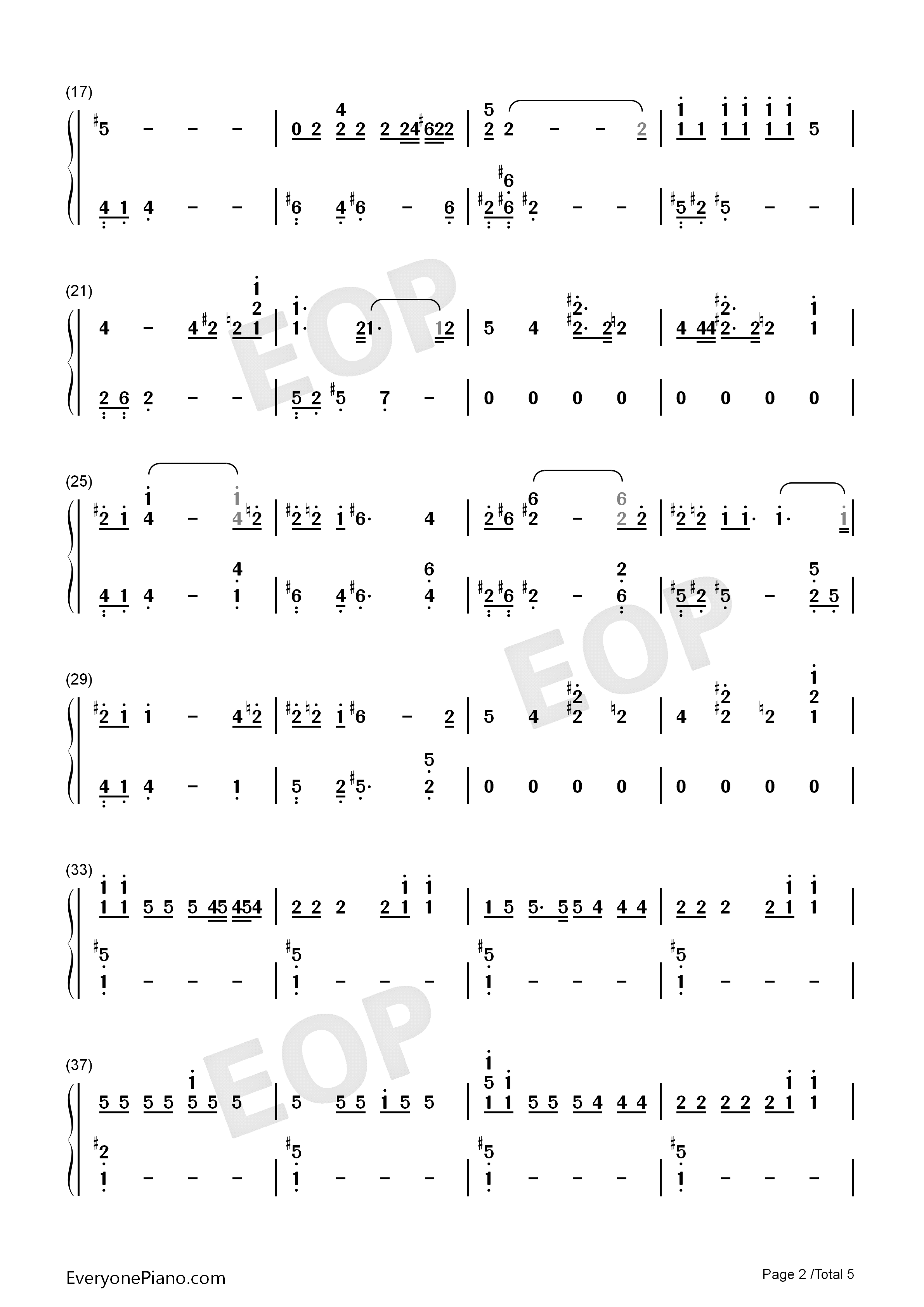 Baby钢琴简谱_Clean_Bandit演唱