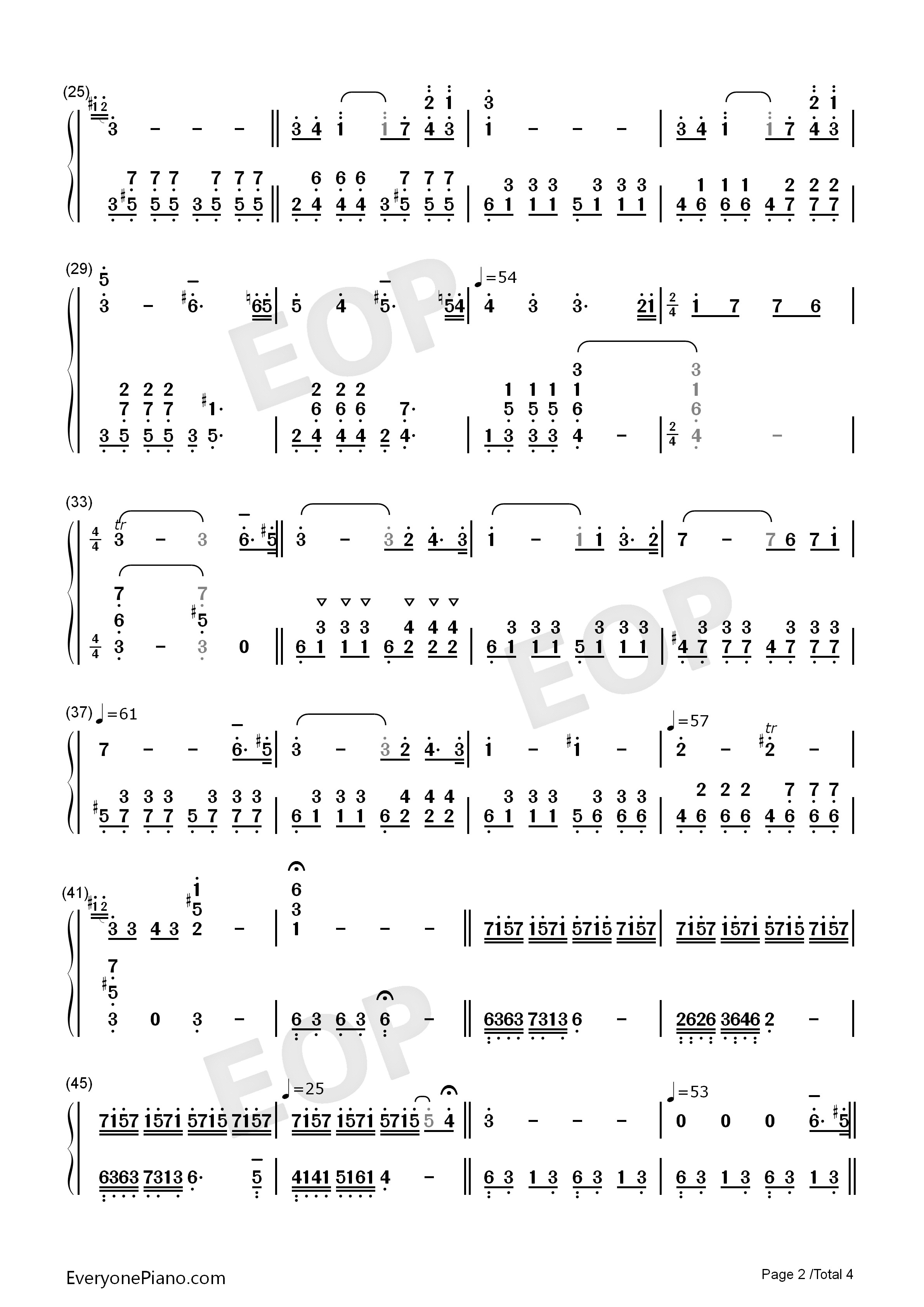 Green_Requiem钢琴简谱_久石让演唱