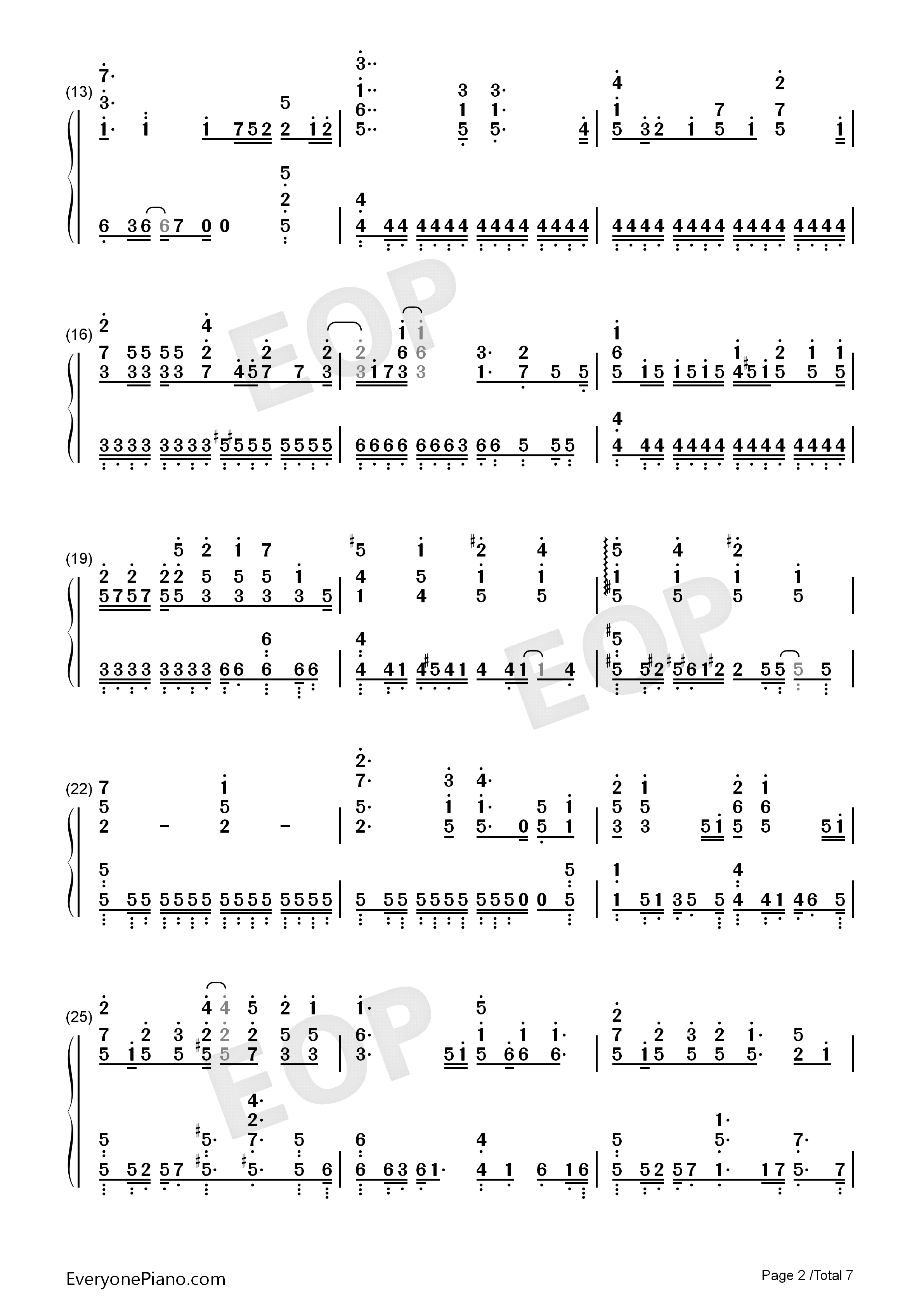 空想少女への恋手紙钢琴简谱_初音未来演唱