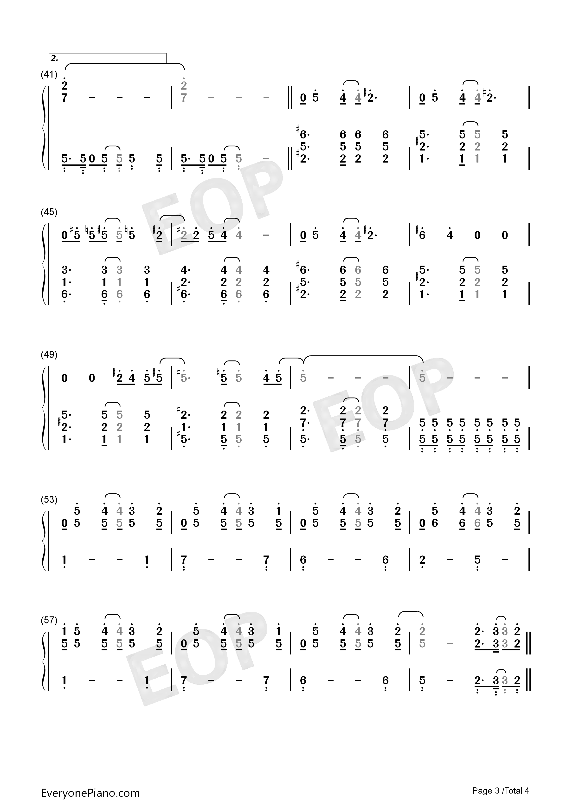 The_One钢琴简谱_Backstreet_Boys演唱