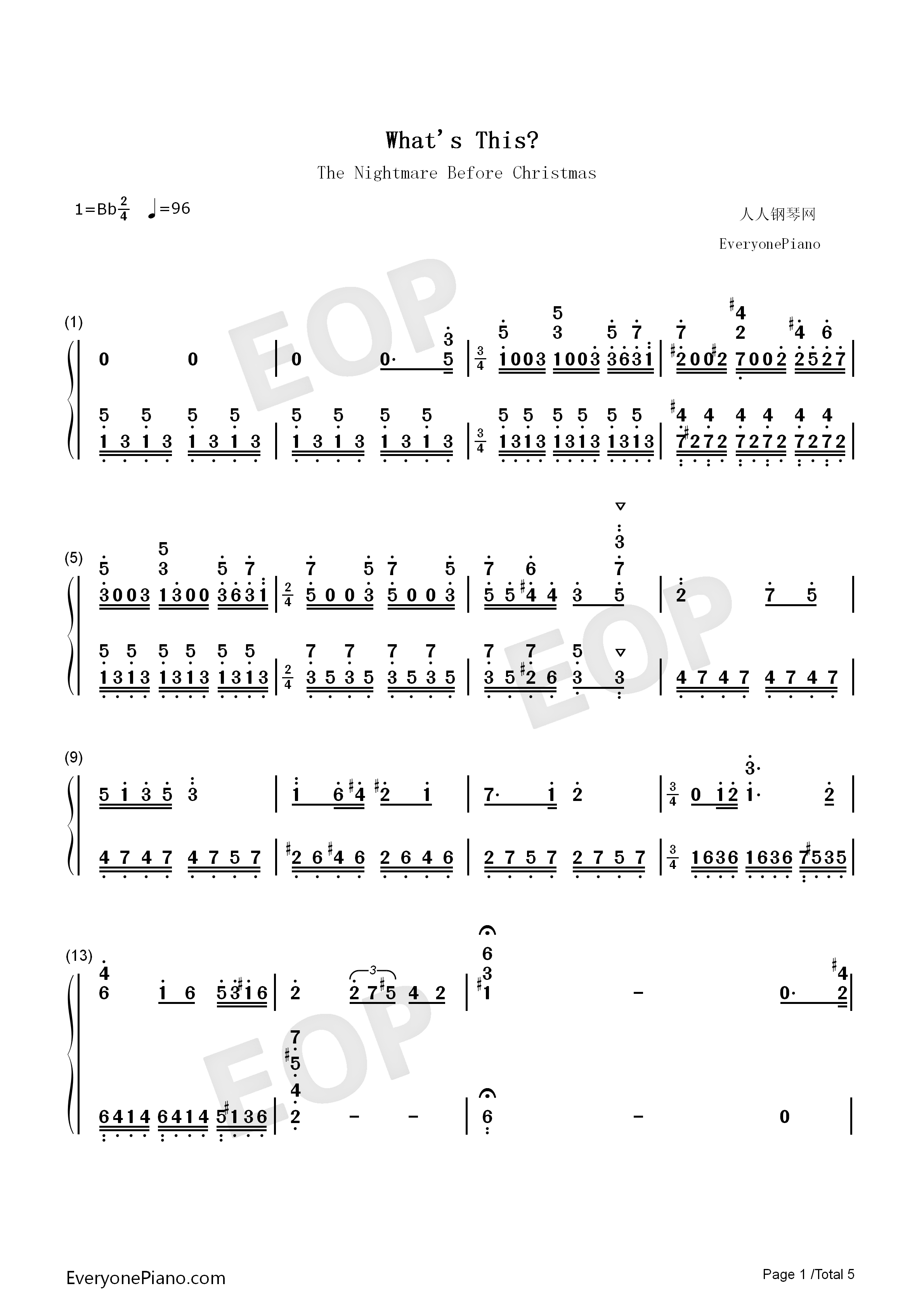 What's_This钢琴简谱_Danny_Elfman演唱