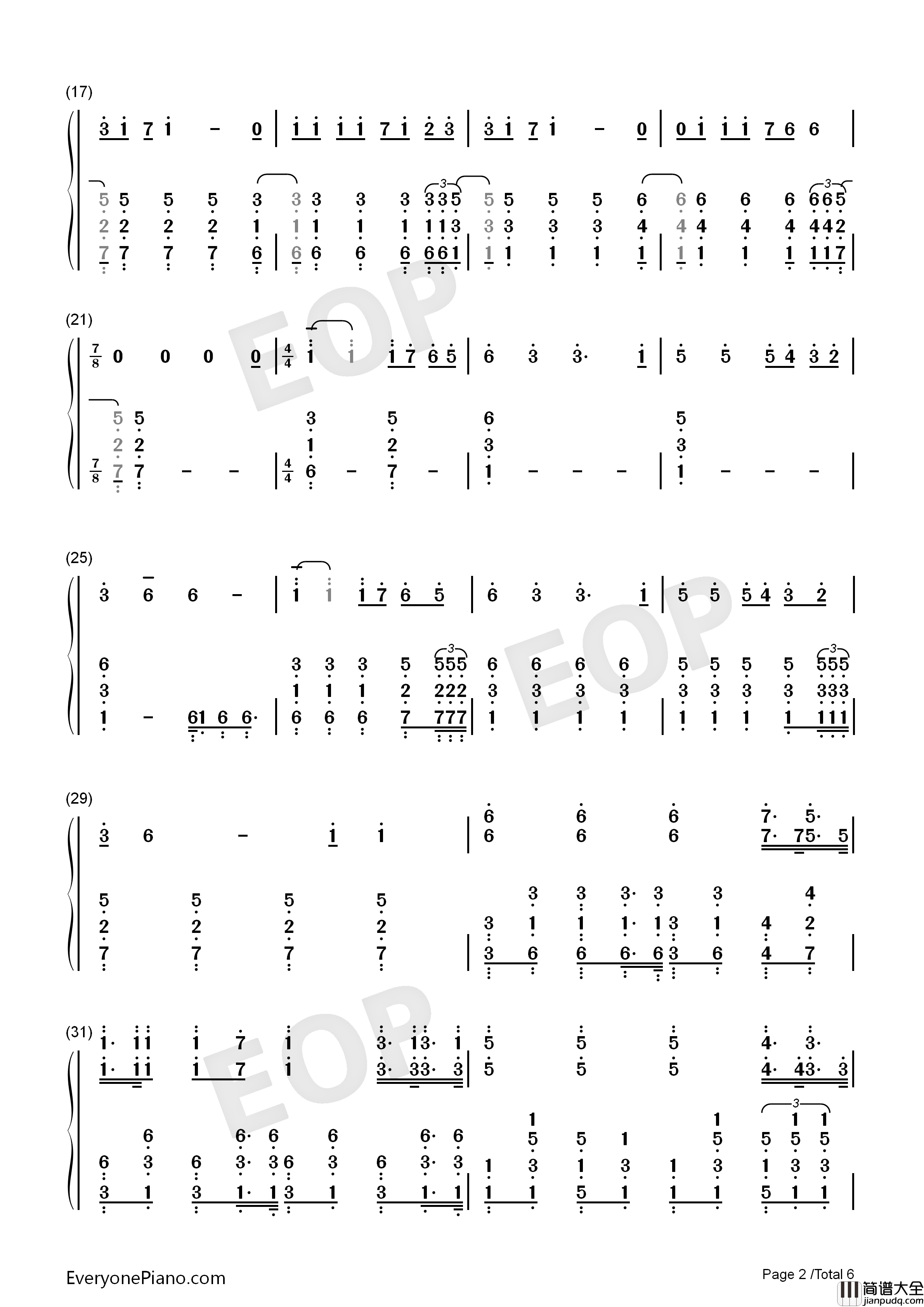 Stranger_Things钢琴简谱_Kygo_OneRepublic演唱