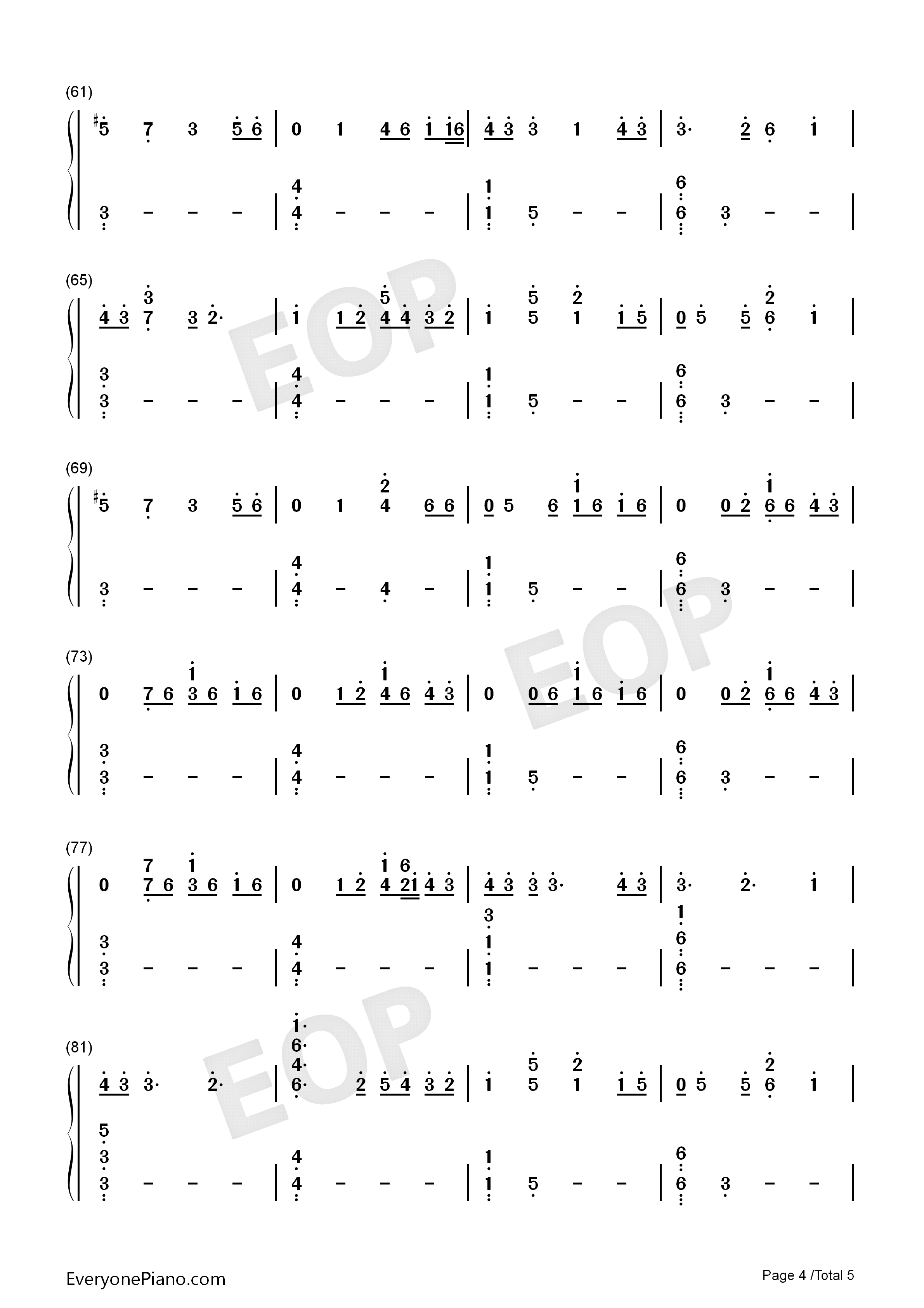 Close_to_Me钢琴简谱_Ellie_Goulding_Diplo演唱