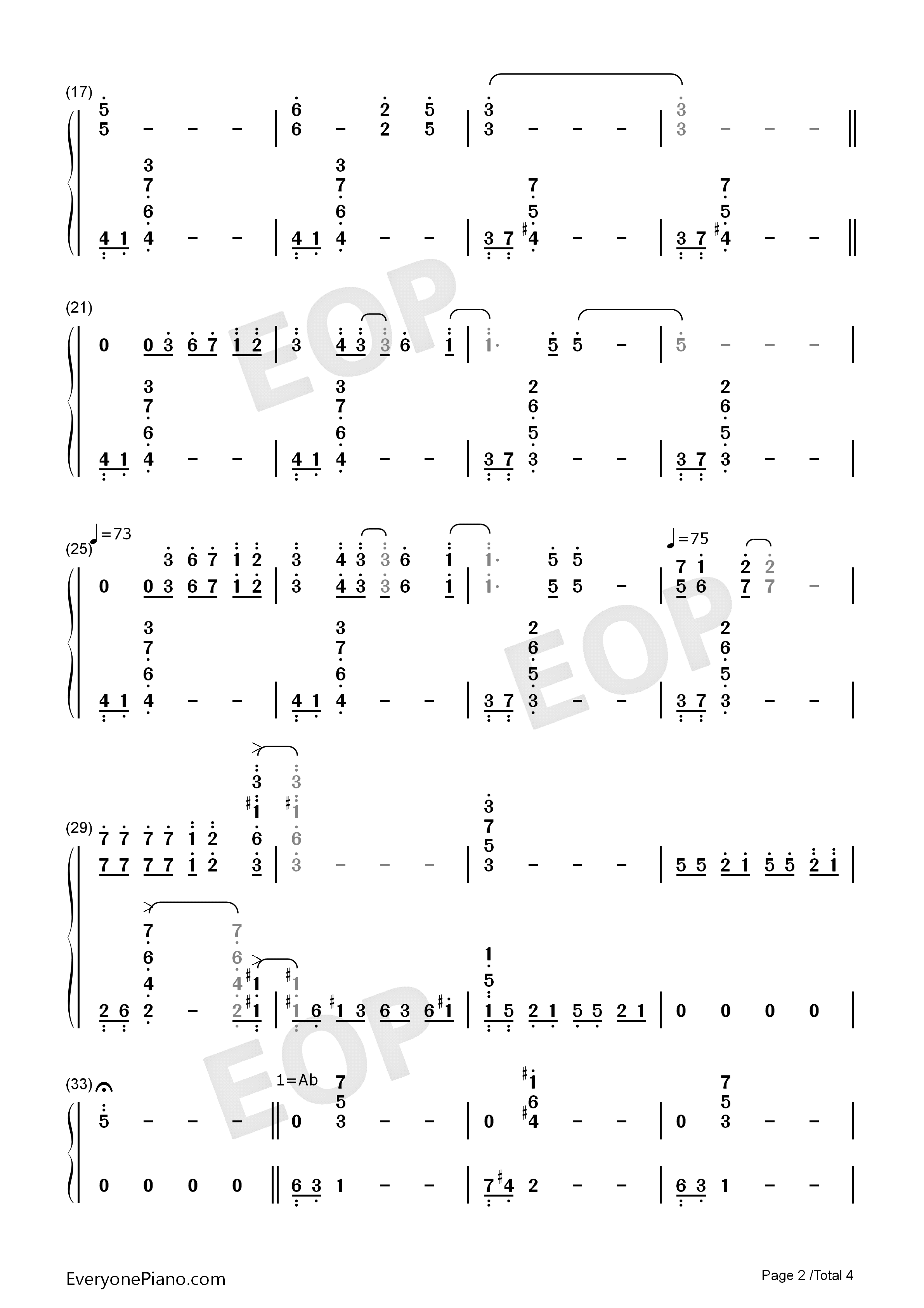 Lady_of_Spring钢琴简谱_久石让演唱