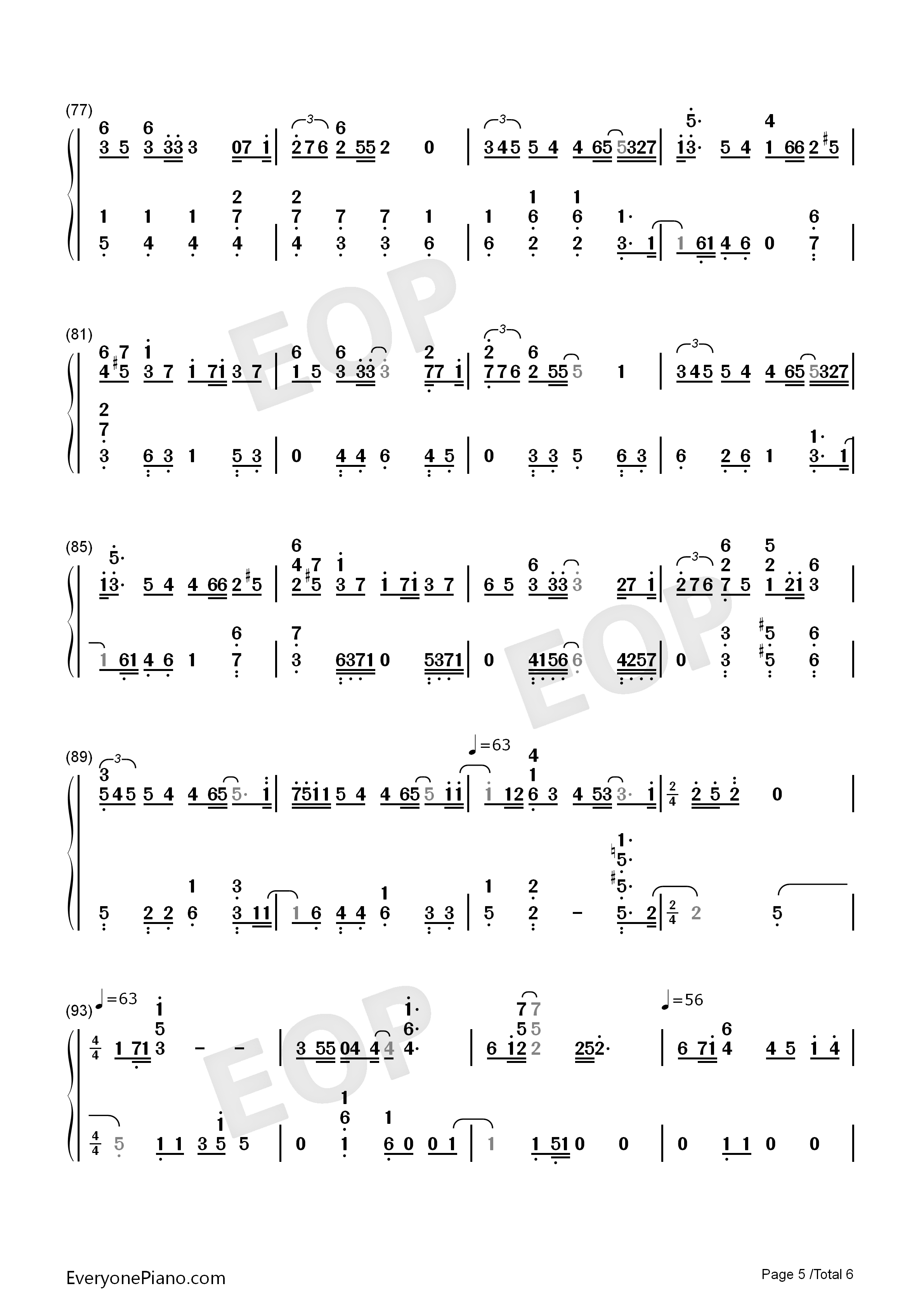 雪の華钢琴简谱_中岛美嘉演唱