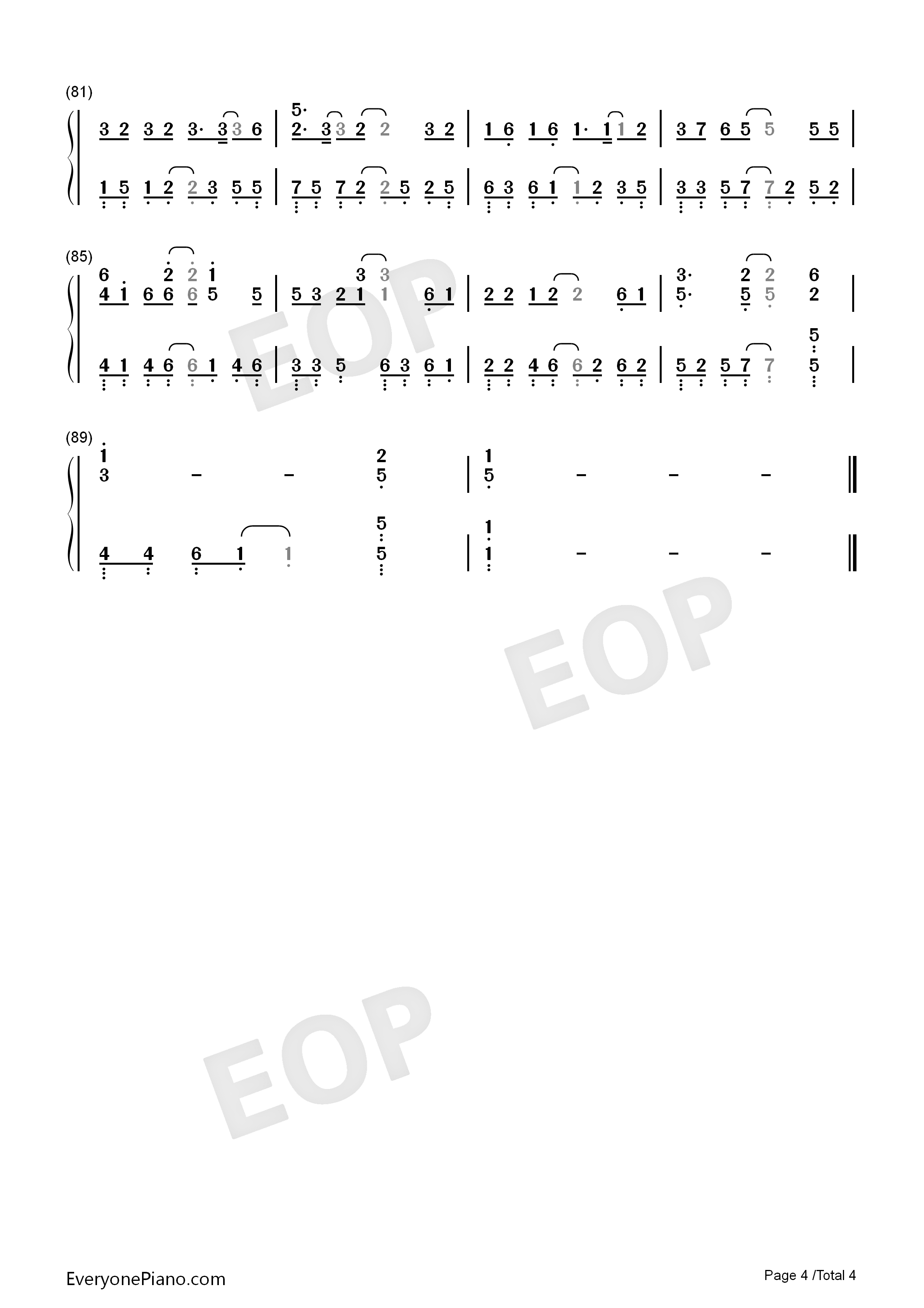 原来占据你内心的人不是我钢琴简谱_贺一航演唱