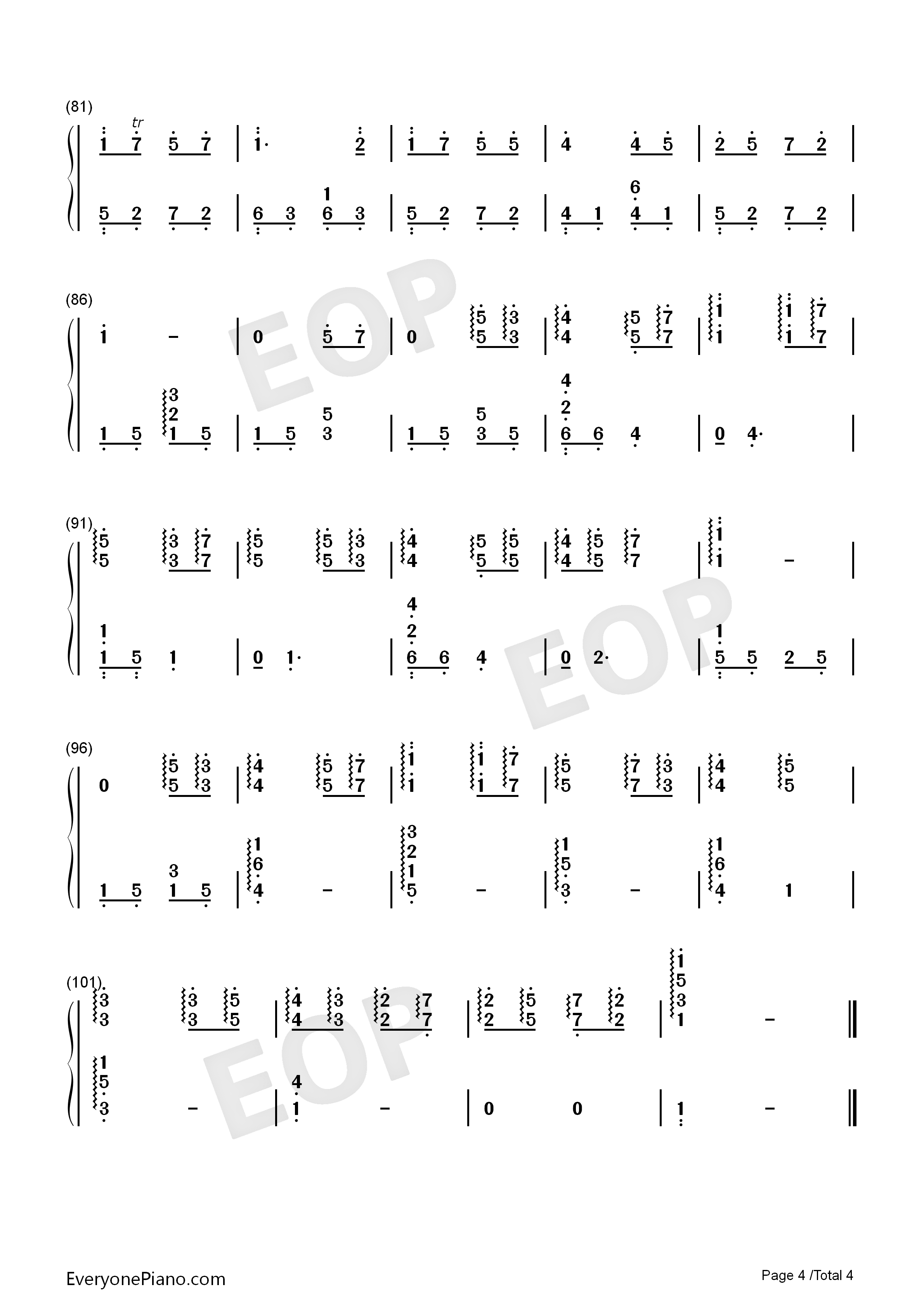 不想睡钢琴简谱_梁静茹演唱