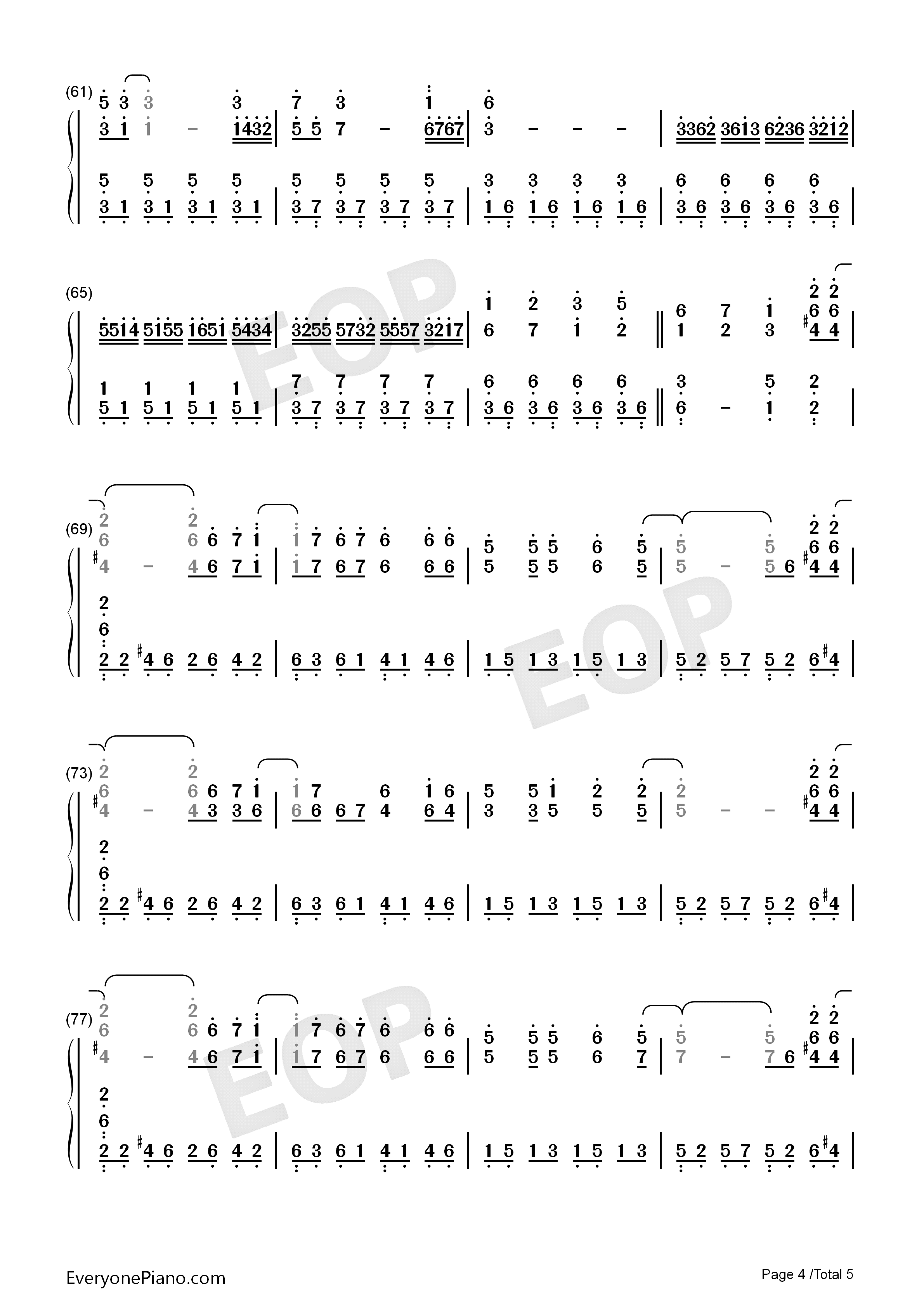 He_Is钢琴简谱_Ghost演唱