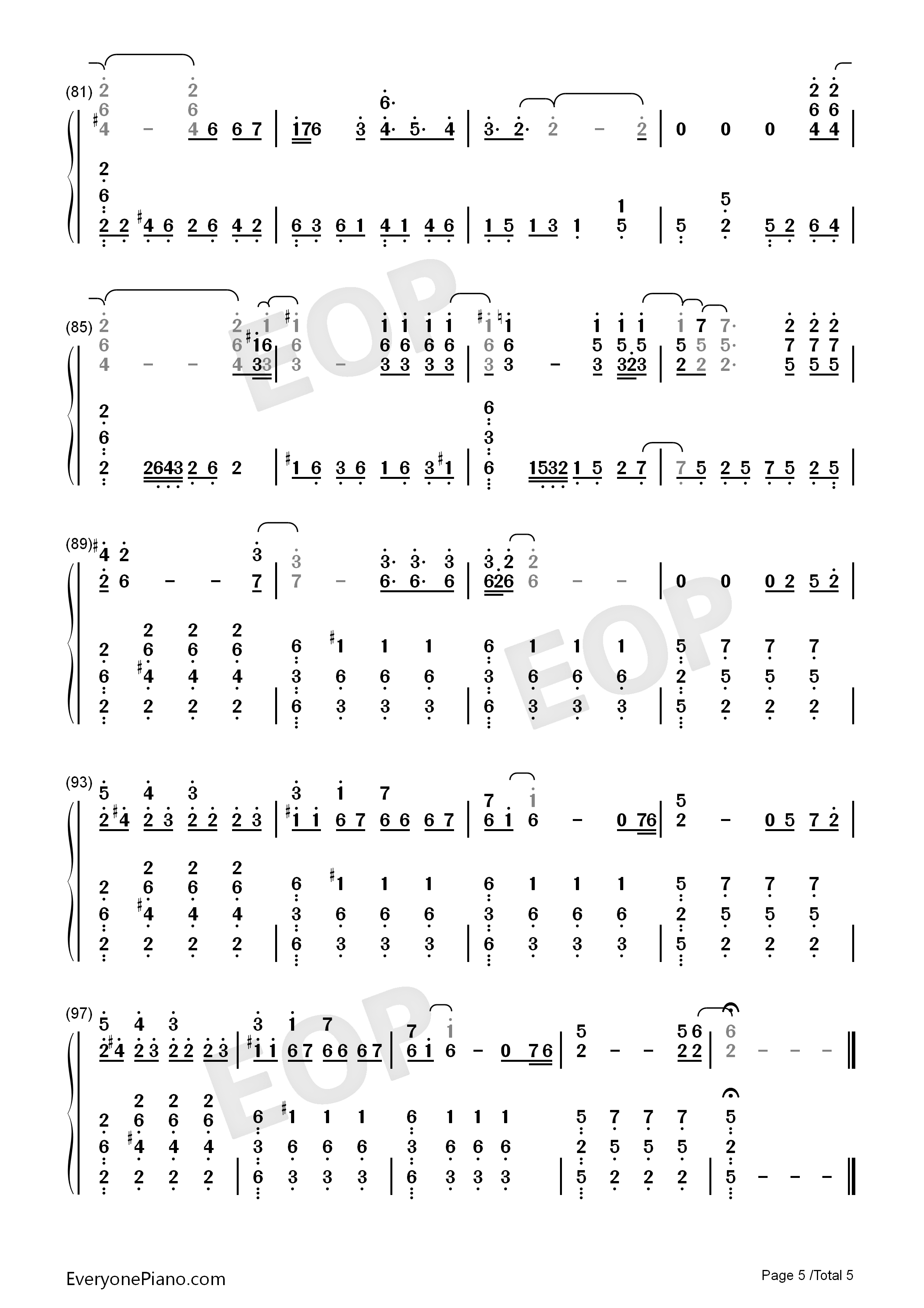 He_Is钢琴简谱_Ghost演唱