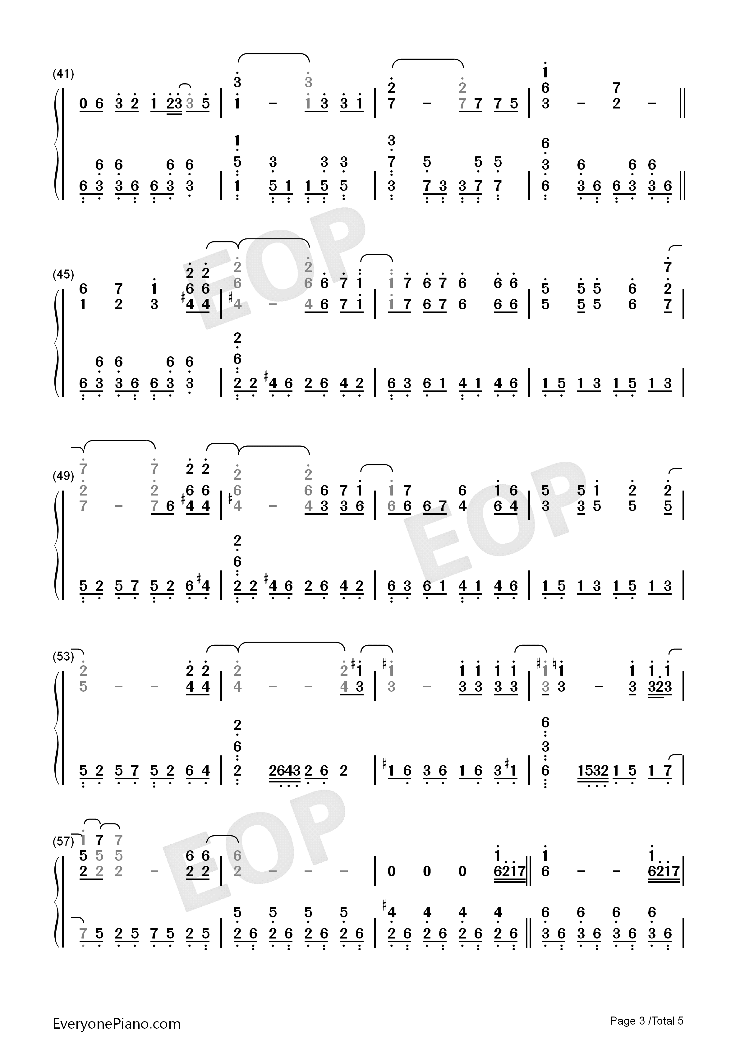 He_Is钢琴简谱_Ghost演唱