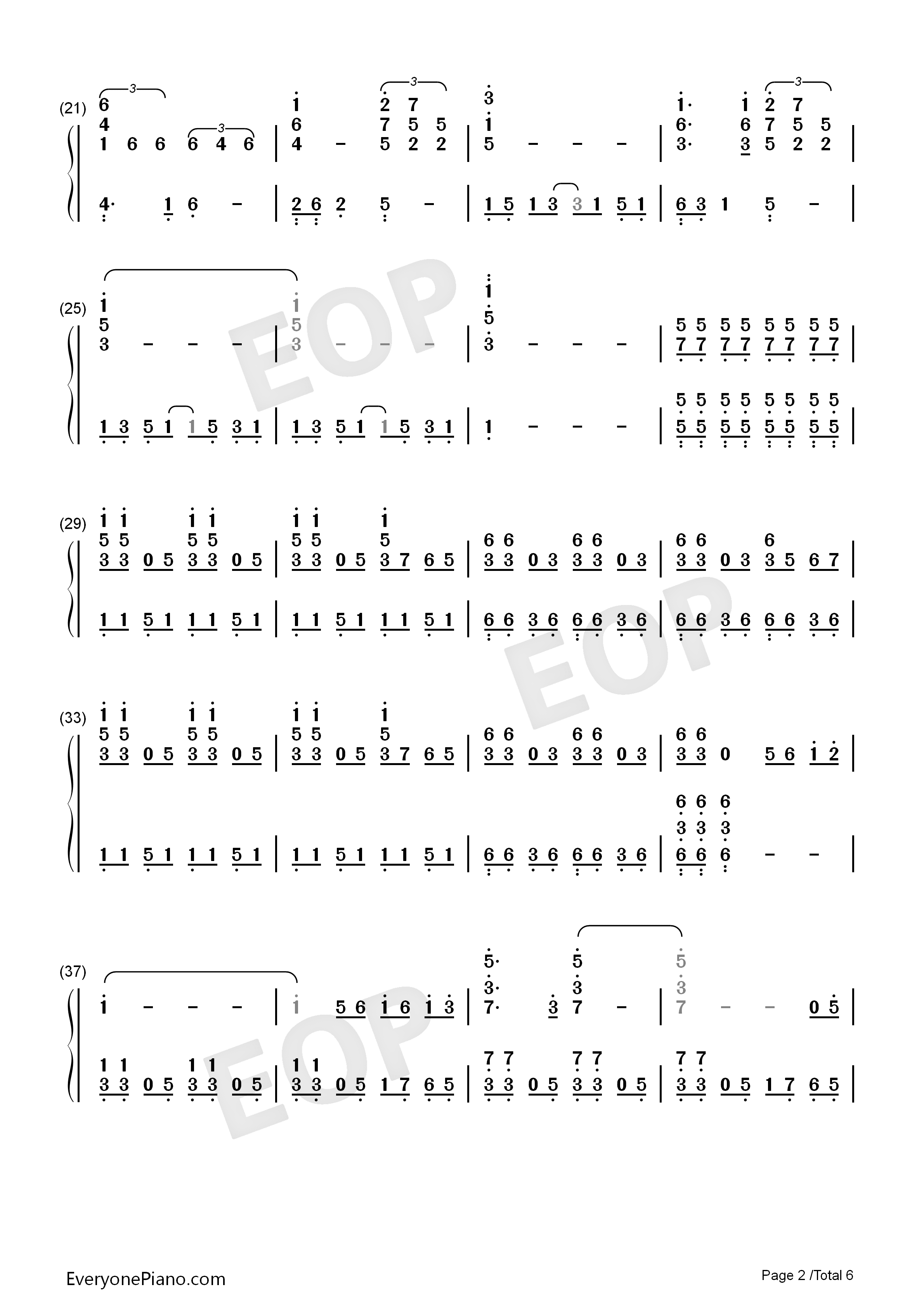 I_Will_Follow_Him钢琴简谱_Deloris_The_Sisters演唱