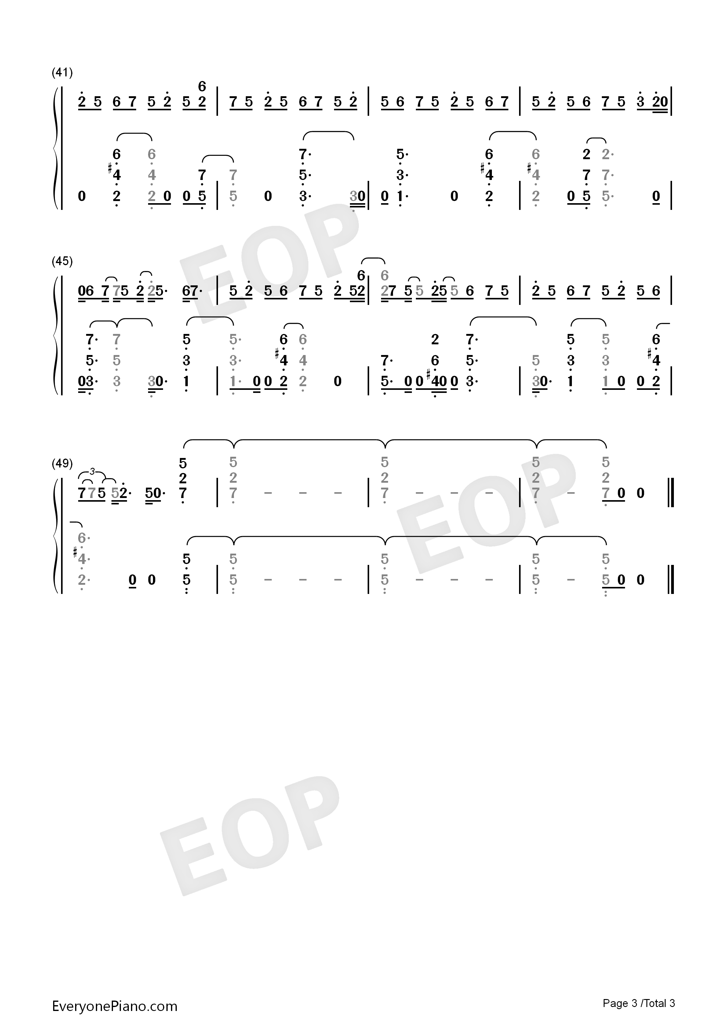 時を刻む唄钢琴简谱_Lia演唱