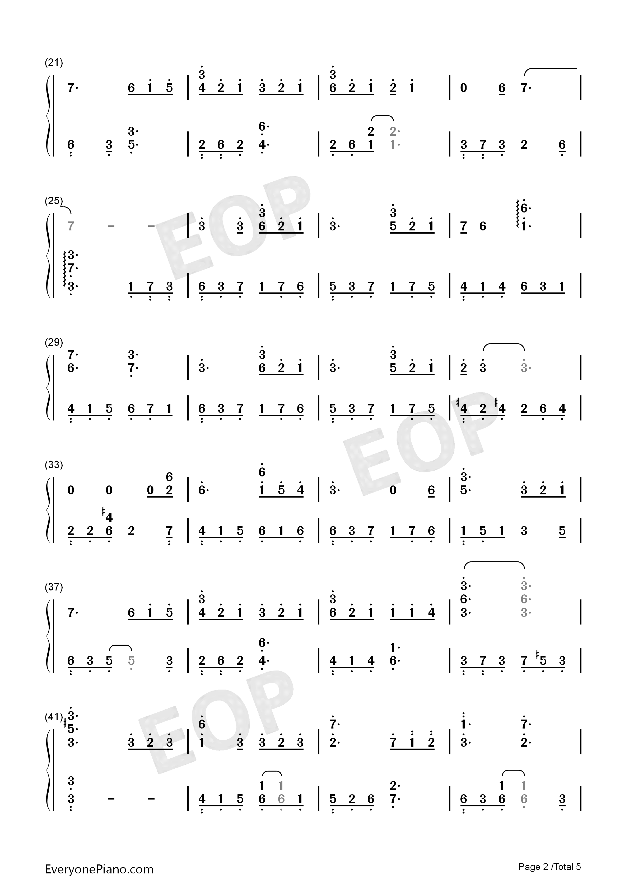 缘起钢琴简谱_周深演唱