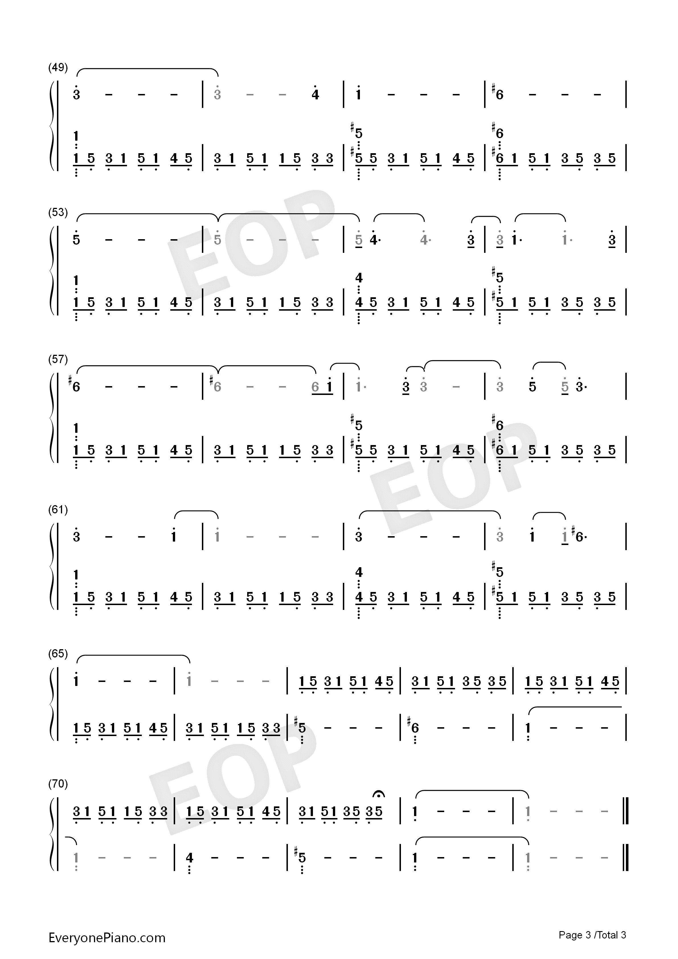堡垒之夜钢琴简谱_Rom_Di_Prisco演唱