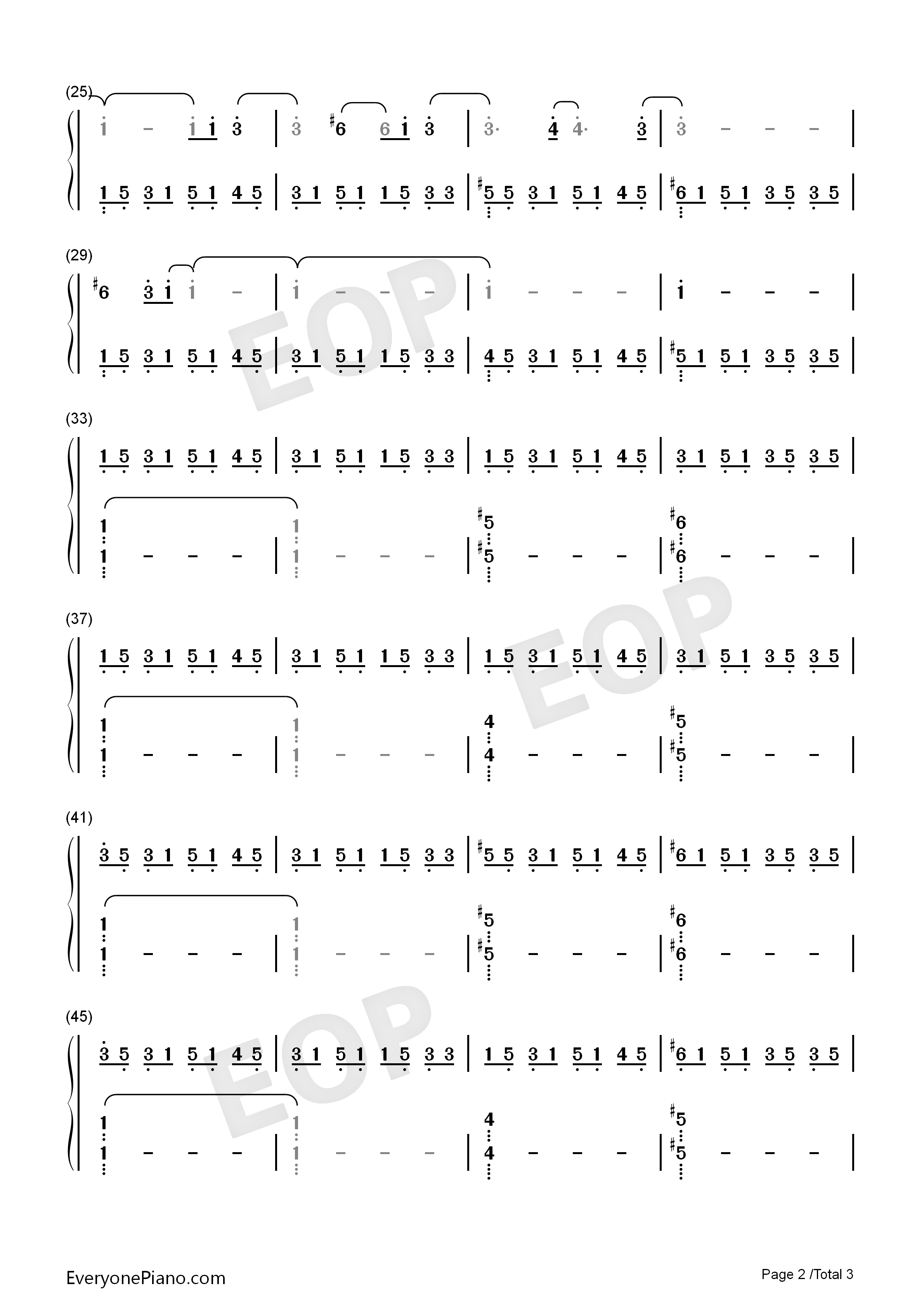 堡垒之夜钢琴简谱_Rom_Di_Prisco演唱