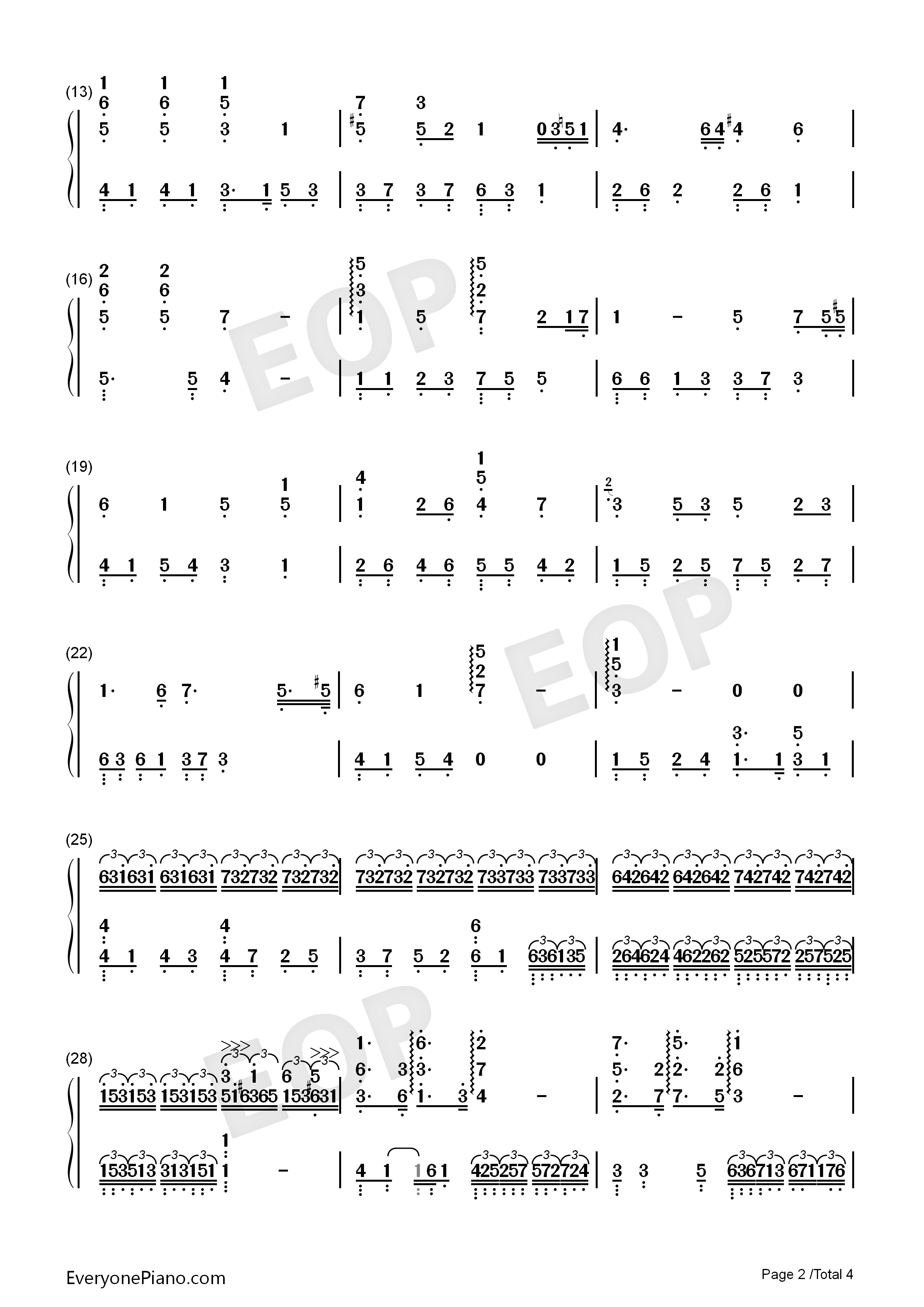奉献钢琴简谱_韩寒演唱
