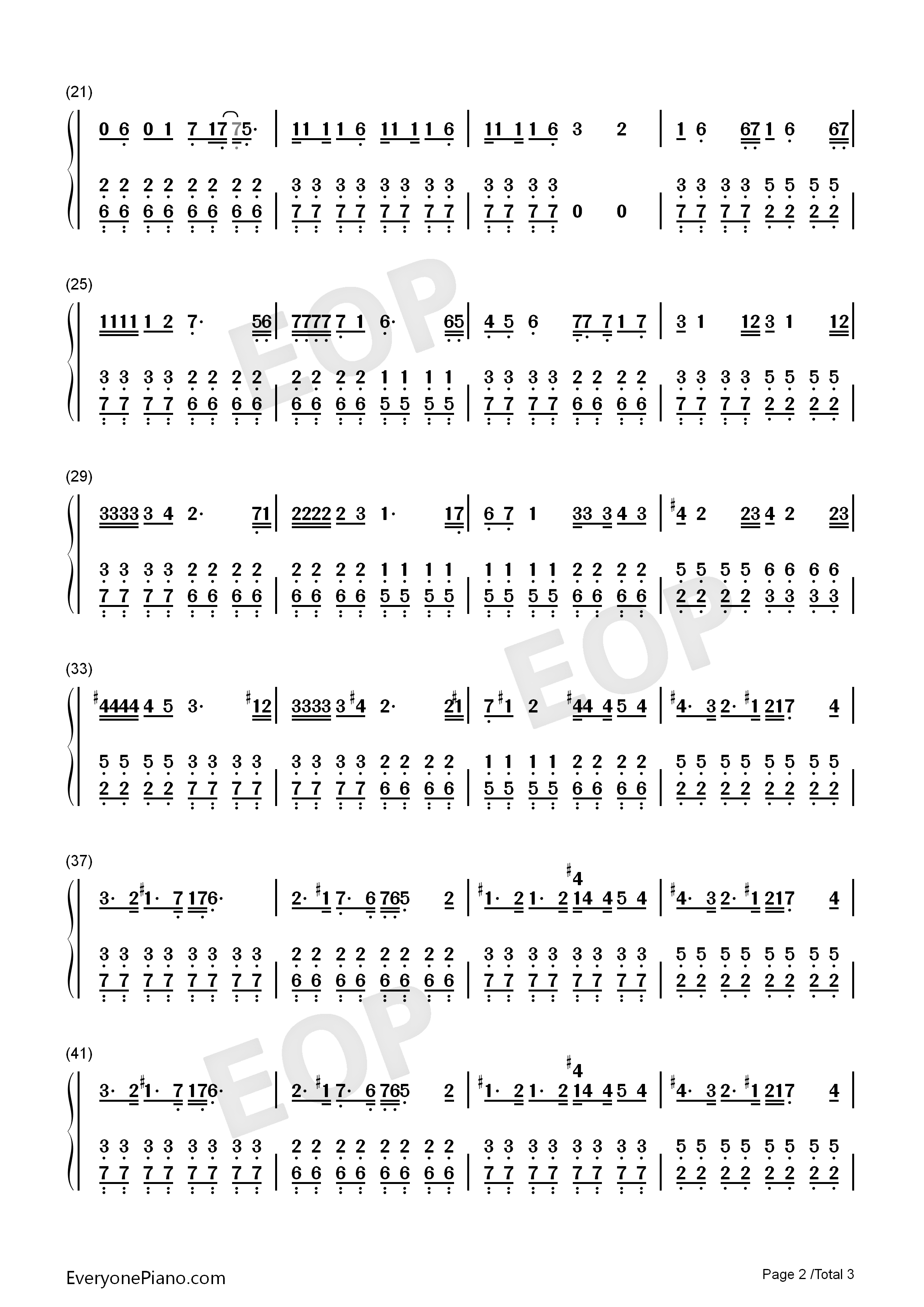 烦恼歌钢琴简谱_张学友演唱