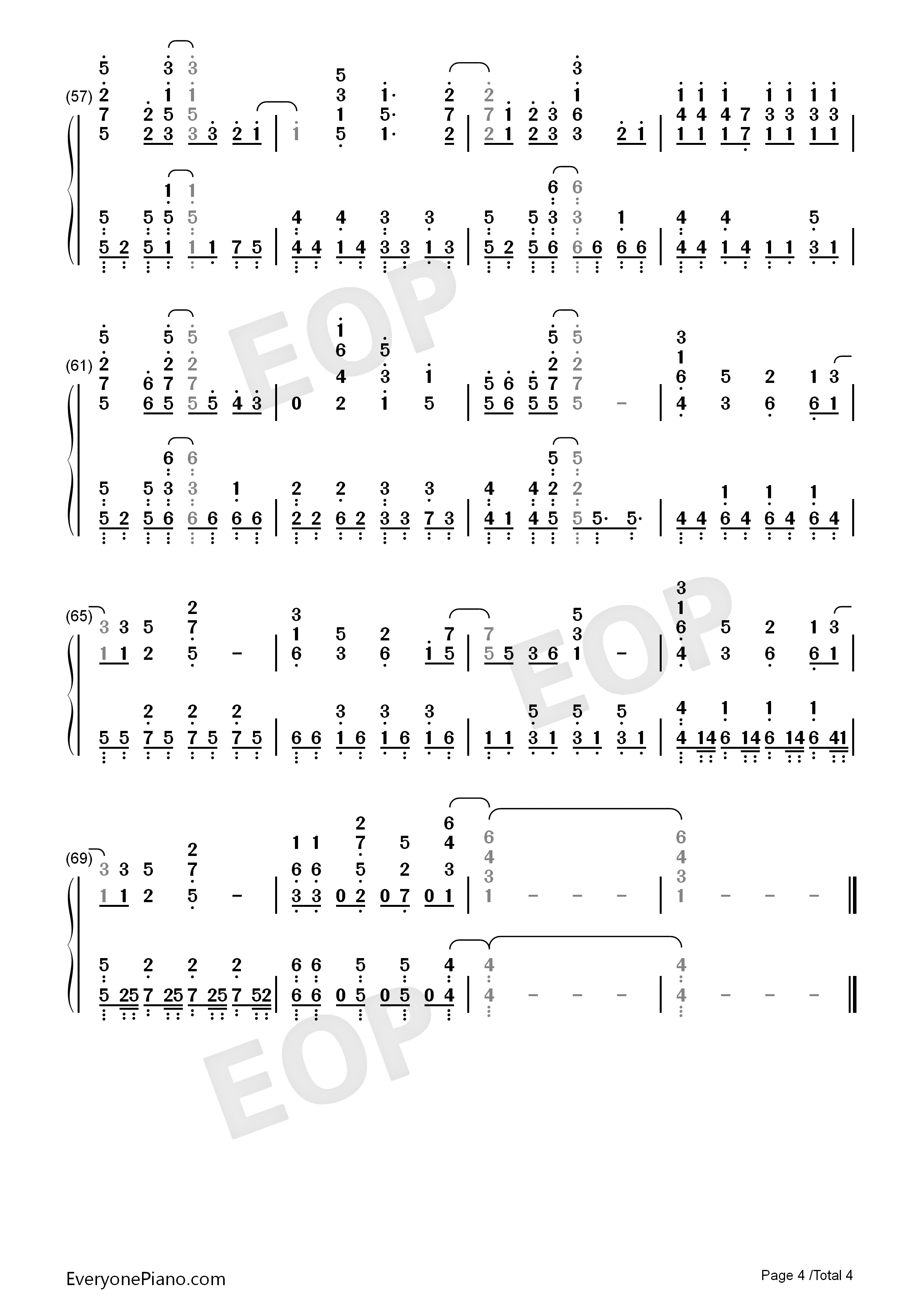 I_Swear钢琴简谱_sweet_ARMS演唱