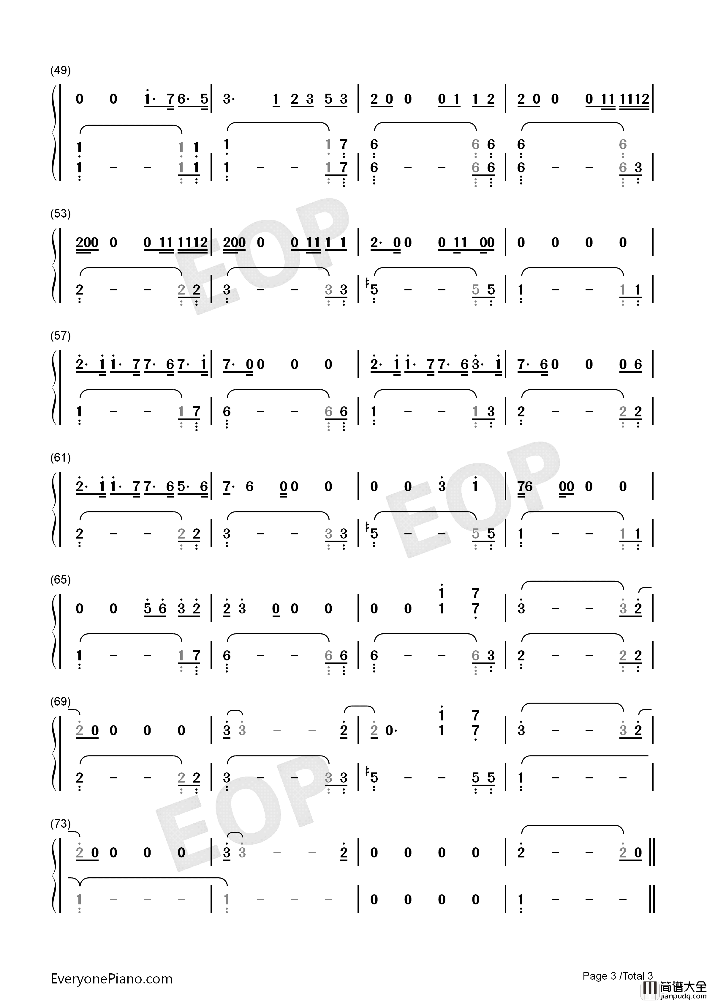 Slow_Dancing_in_the_Dark钢琴简谱_Joji演唱