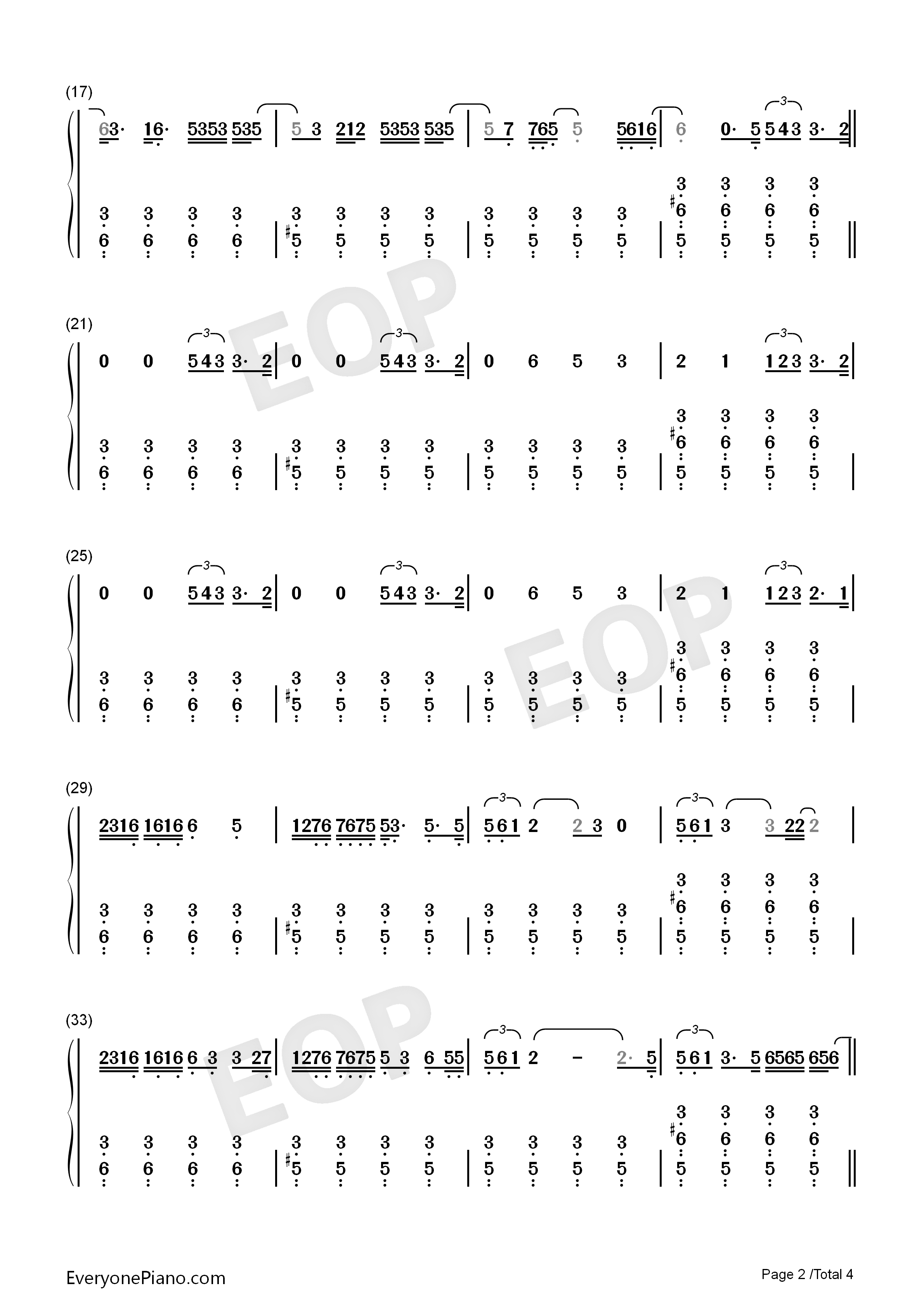 Needy钢琴简谱_Ariana_Grande演唱