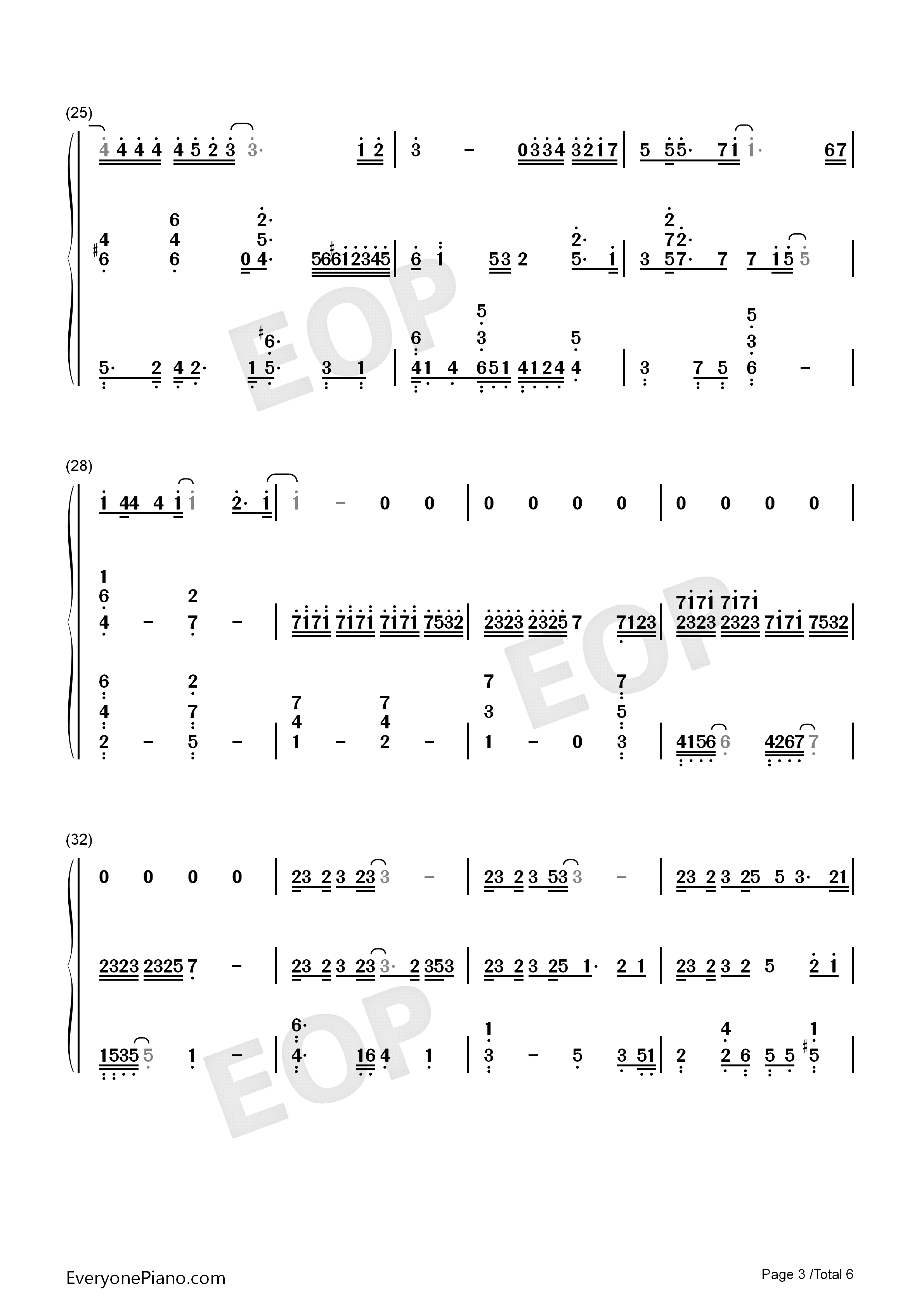 灵魂相认钢琴简谱_张敬轩演唱