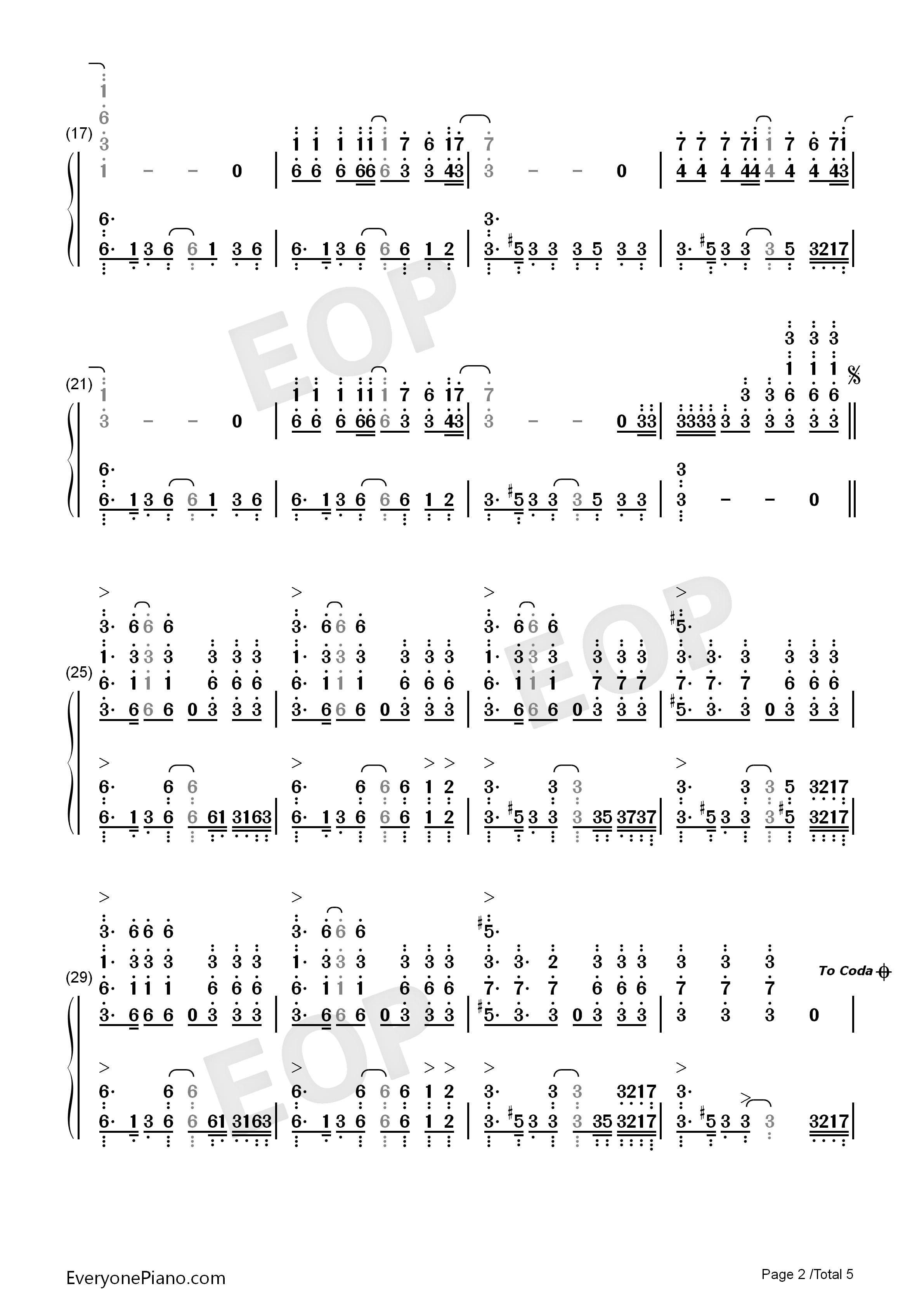 Natural钢琴简谱_Imagine_Dragons演唱