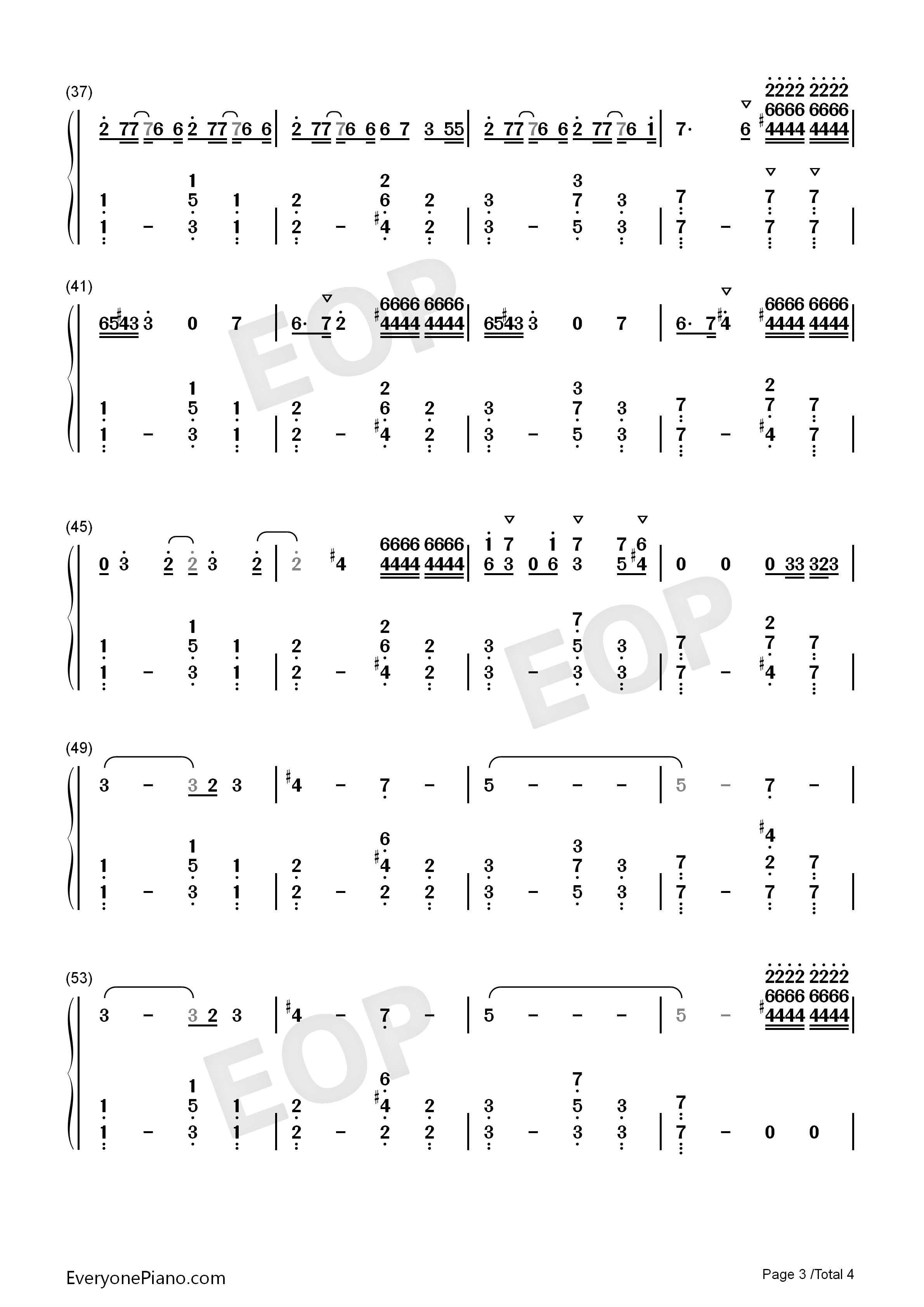 Swan_Song钢琴简谱_Dua_Lipa演唱
