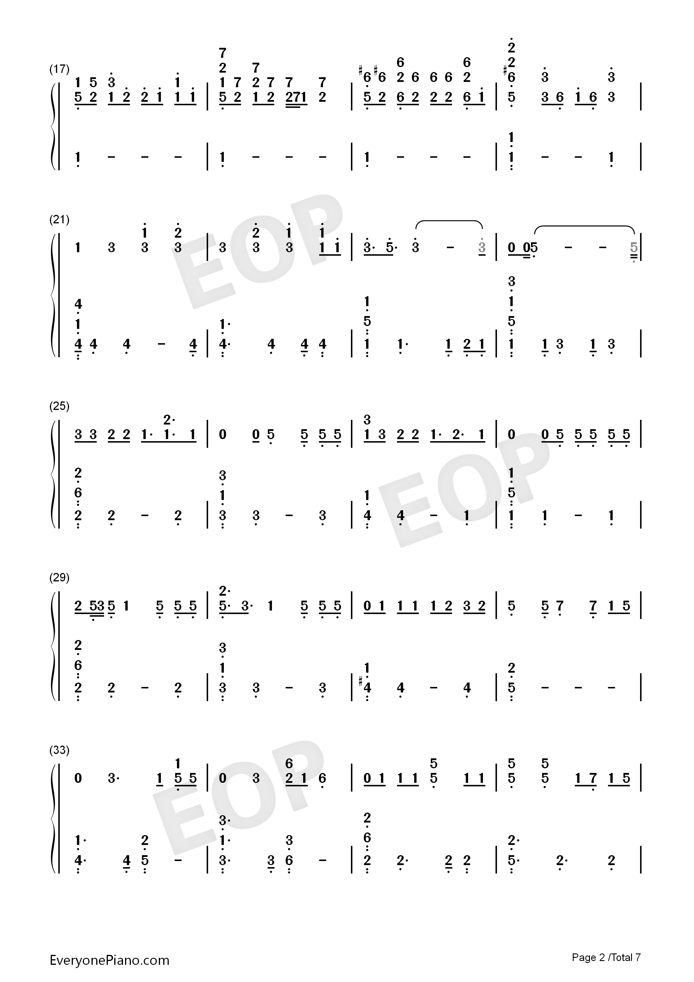 YES_or_YES钢琴简谱_TWICE演唱