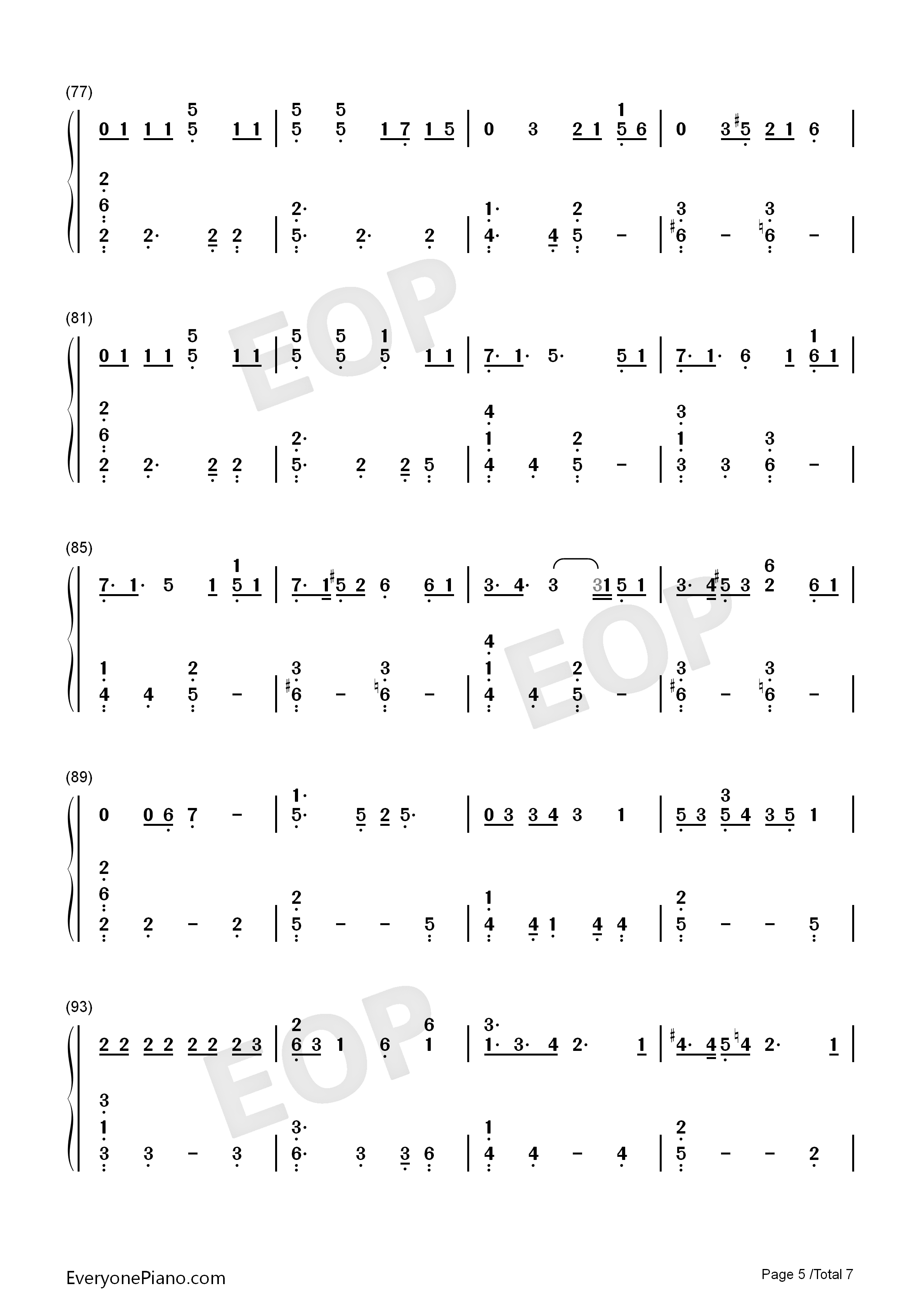 YES_or_YES钢琴简谱_TWICE演唱