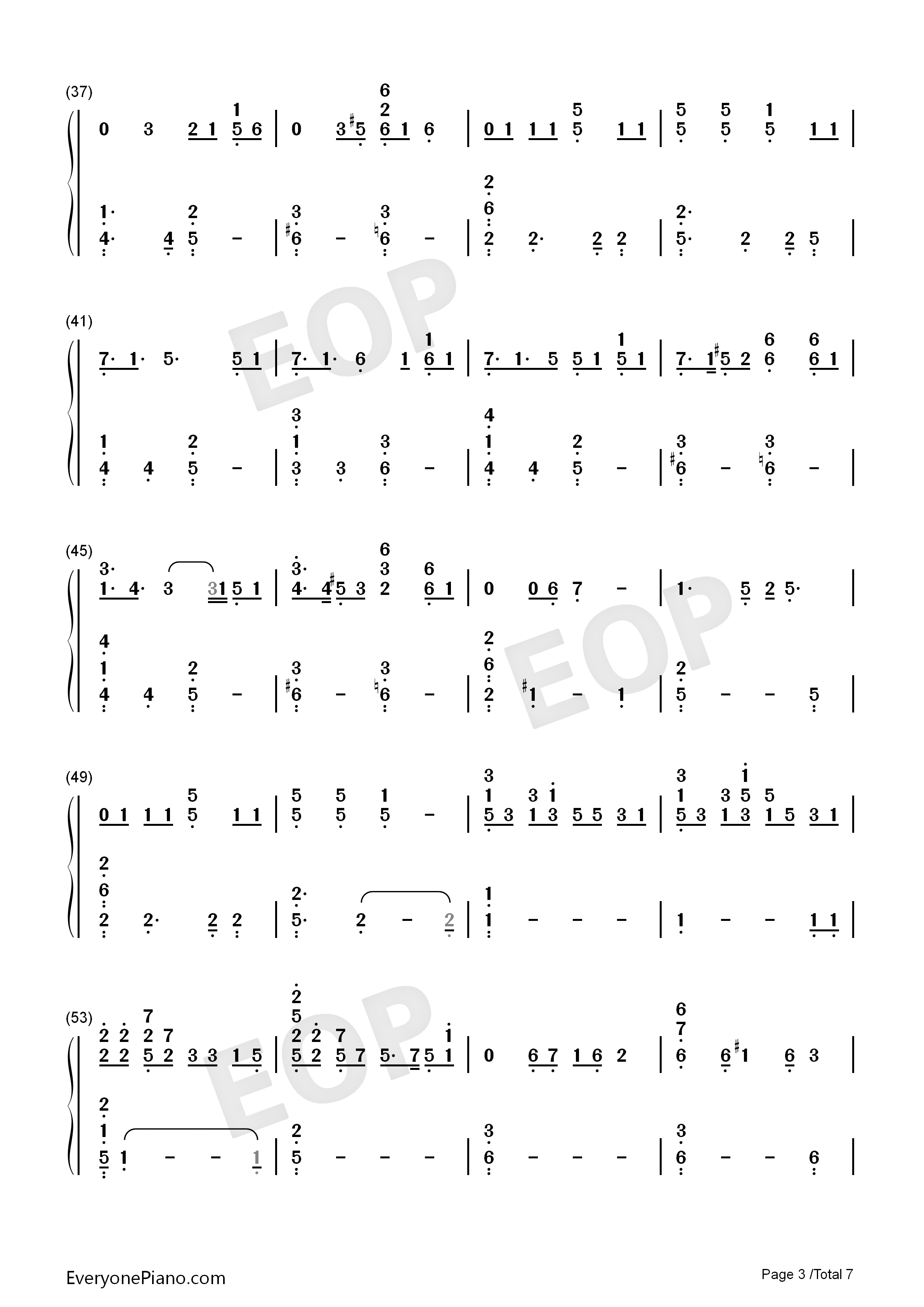 YES_or_YES钢琴简谱_TWICE演唱